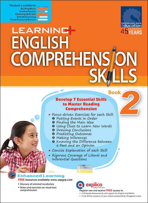 Learning+ English Comprehension Skills Book 2