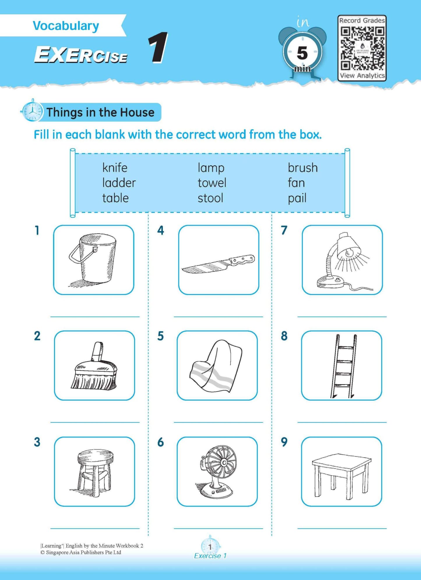 Learning+ ENGLISH by the MINUTE Workbook 2