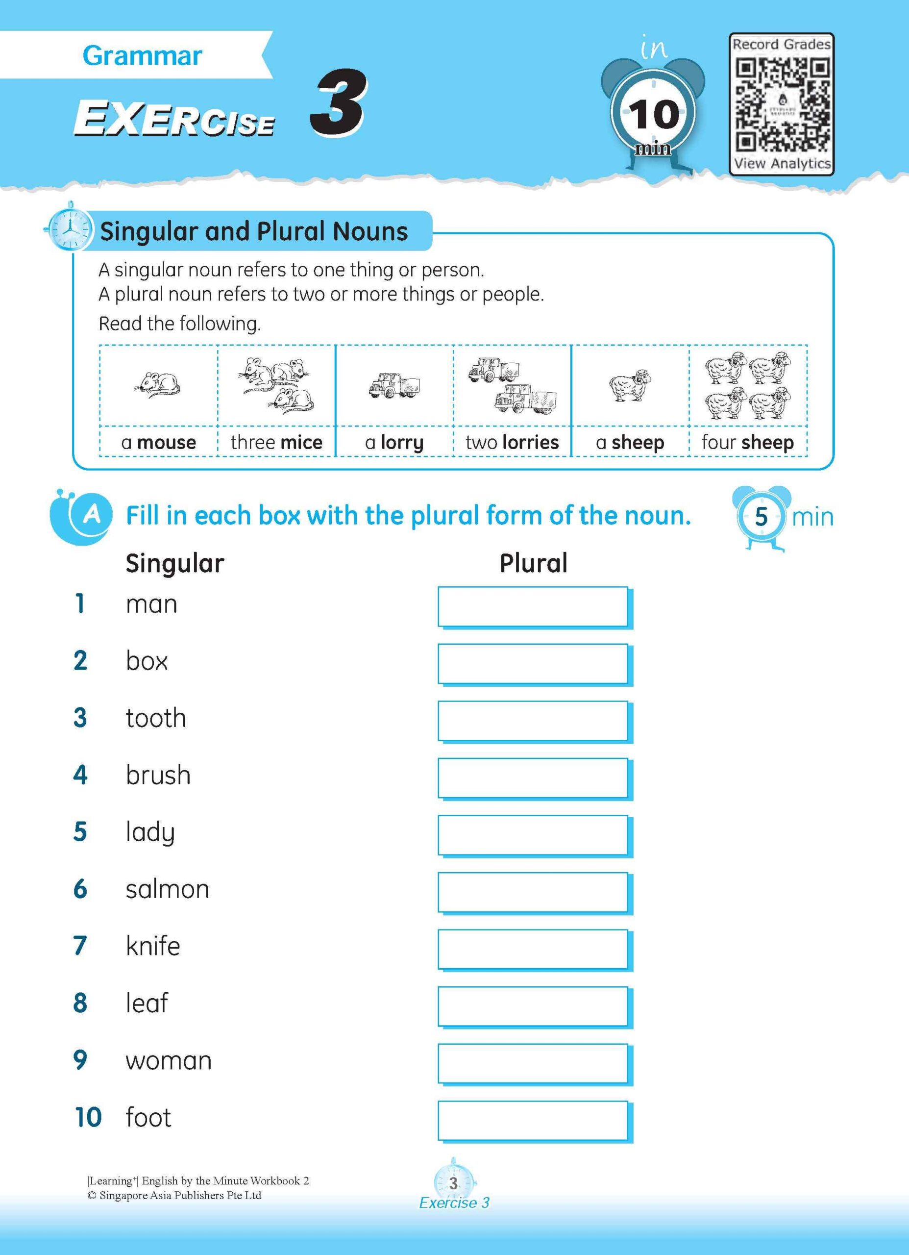 Learning+ ENGLISH by the MINUTE Workbook 2