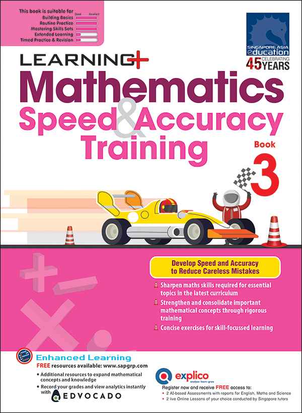 LEARNING+ Mathematics Speed & Accuracy Training Book 3