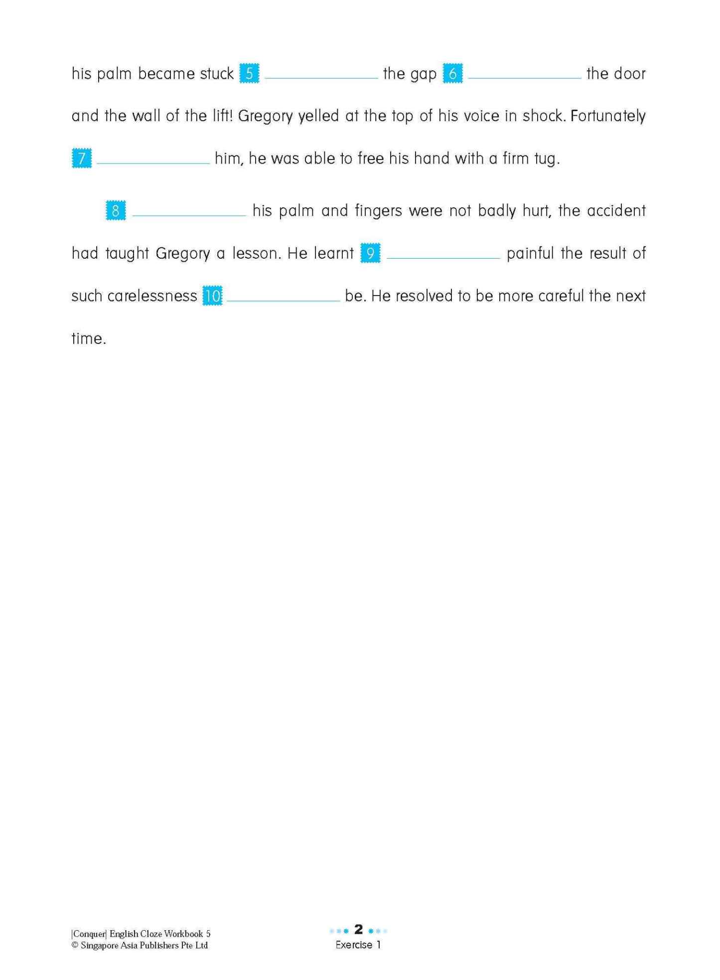 Conquer ENGLISH CLOZE Workbook 5