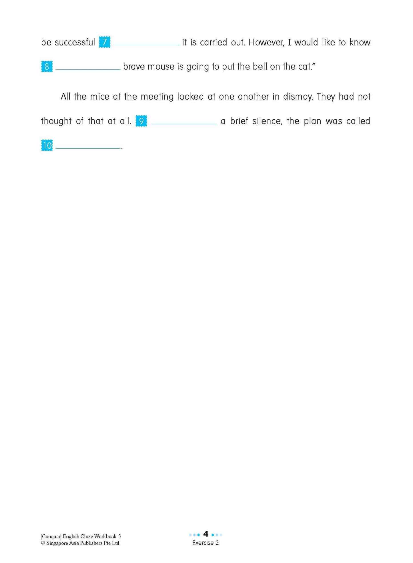 Conquer ENGLISH CLOZE Workbook 5