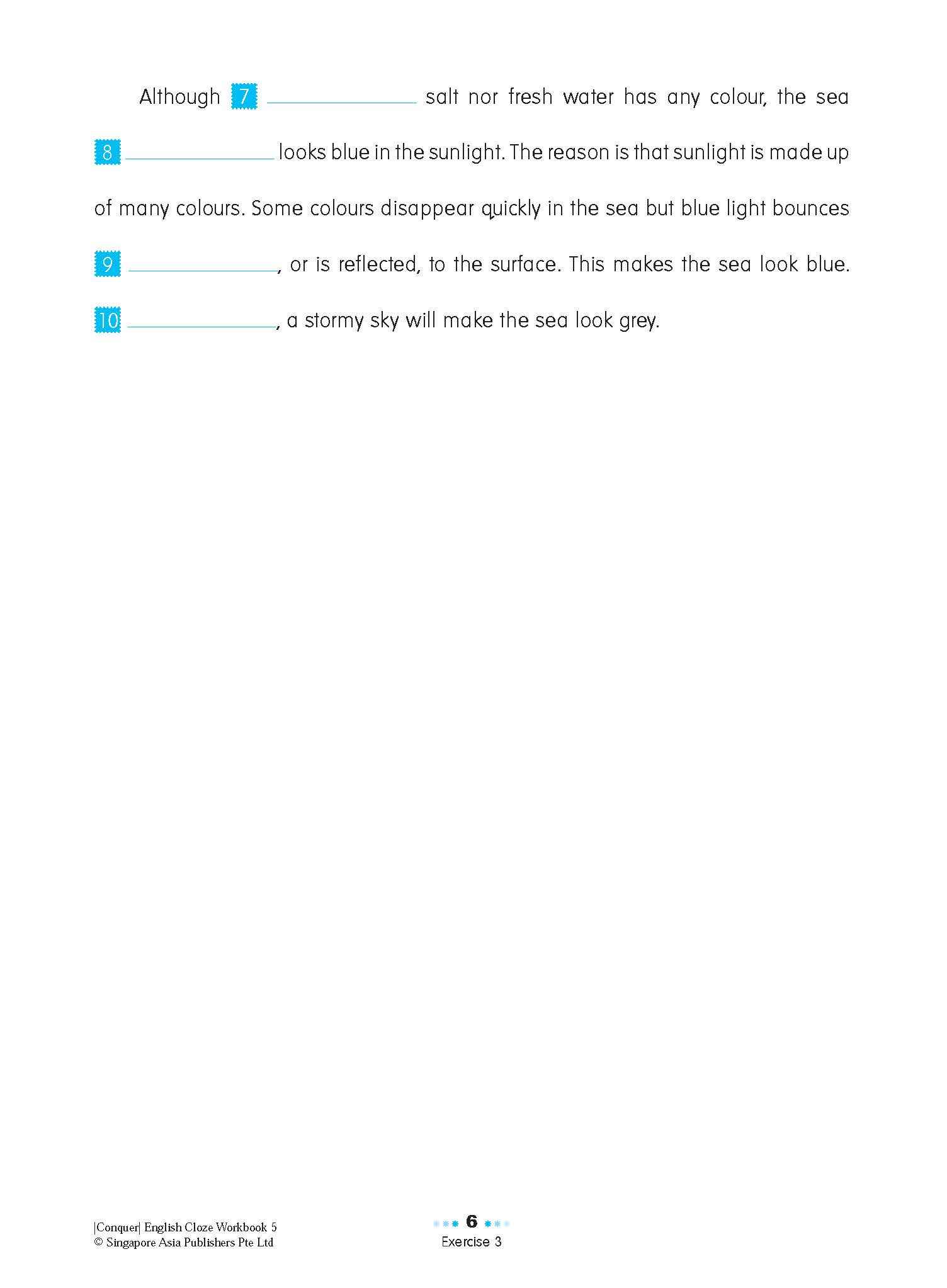 Conquer ENGLISH CLOZE Workbook 5