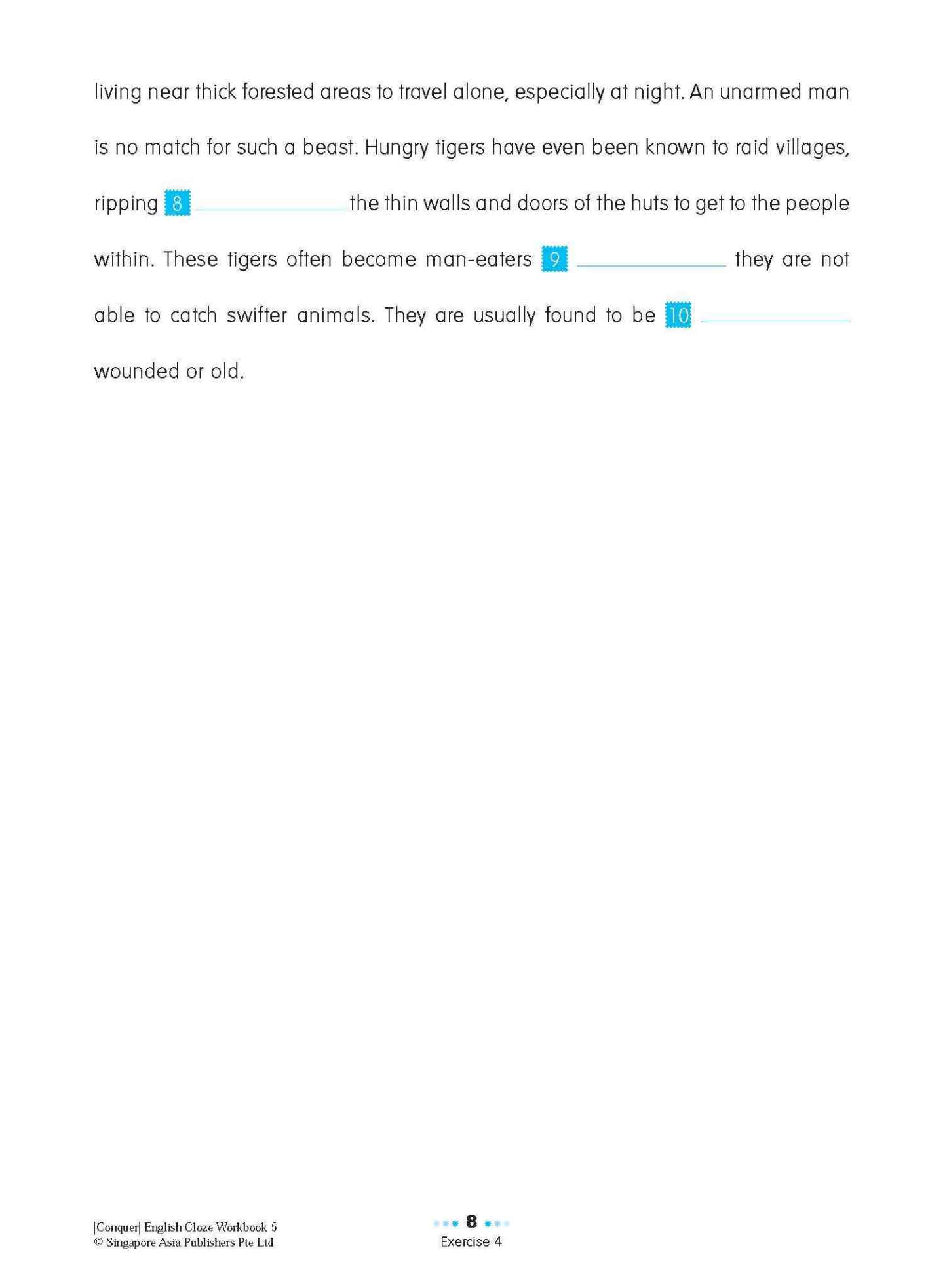 Conquer ENGLISH CLOZE Workbook 5