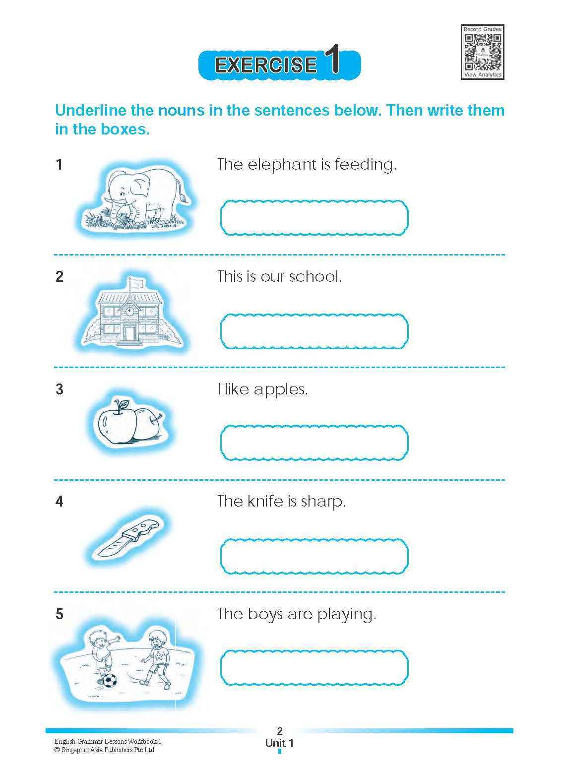 ENGLISH GRAMMAR LESSONS Workbook 1