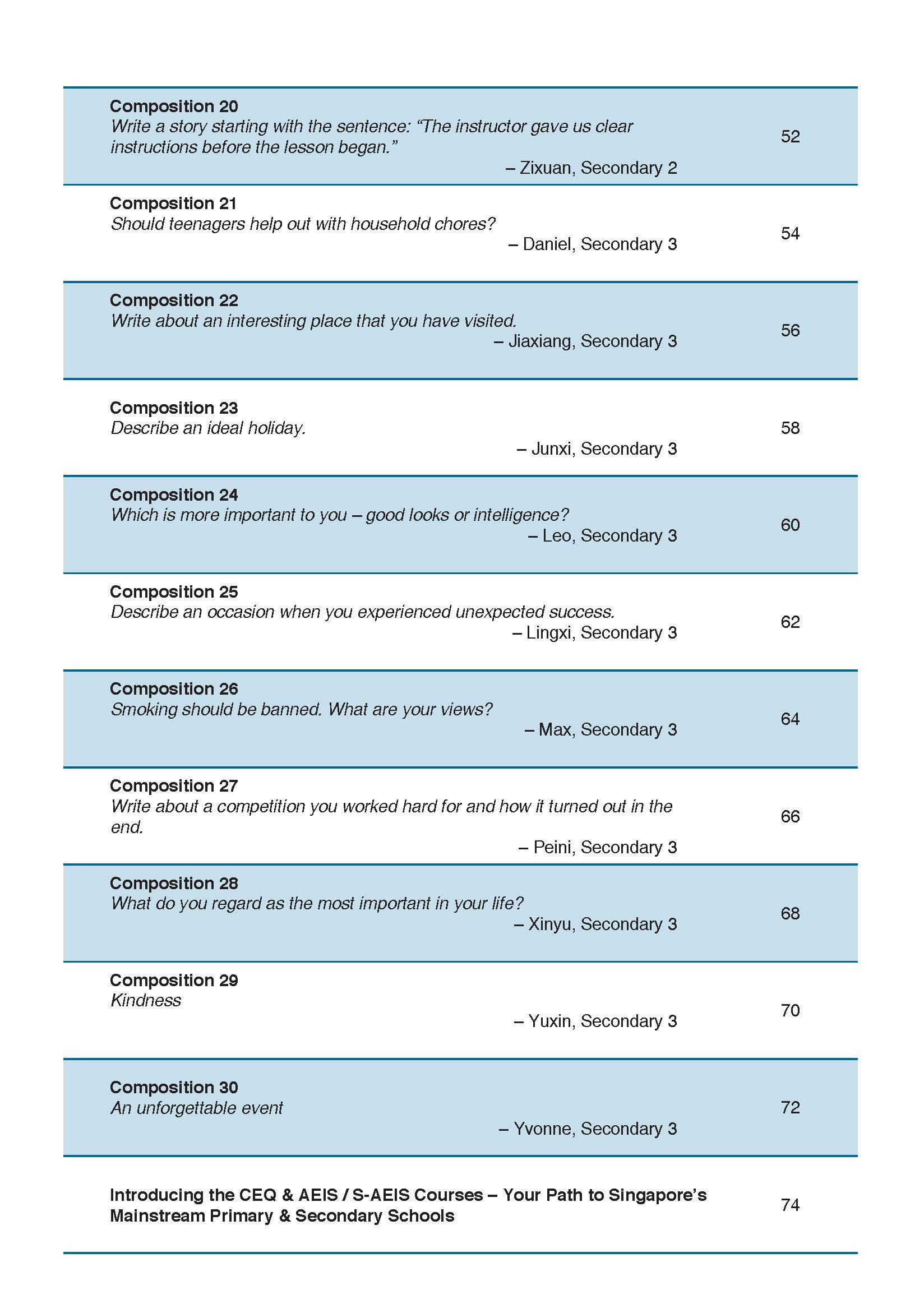 AEIS WRITING – How to Score Well in AEIS Writing Test