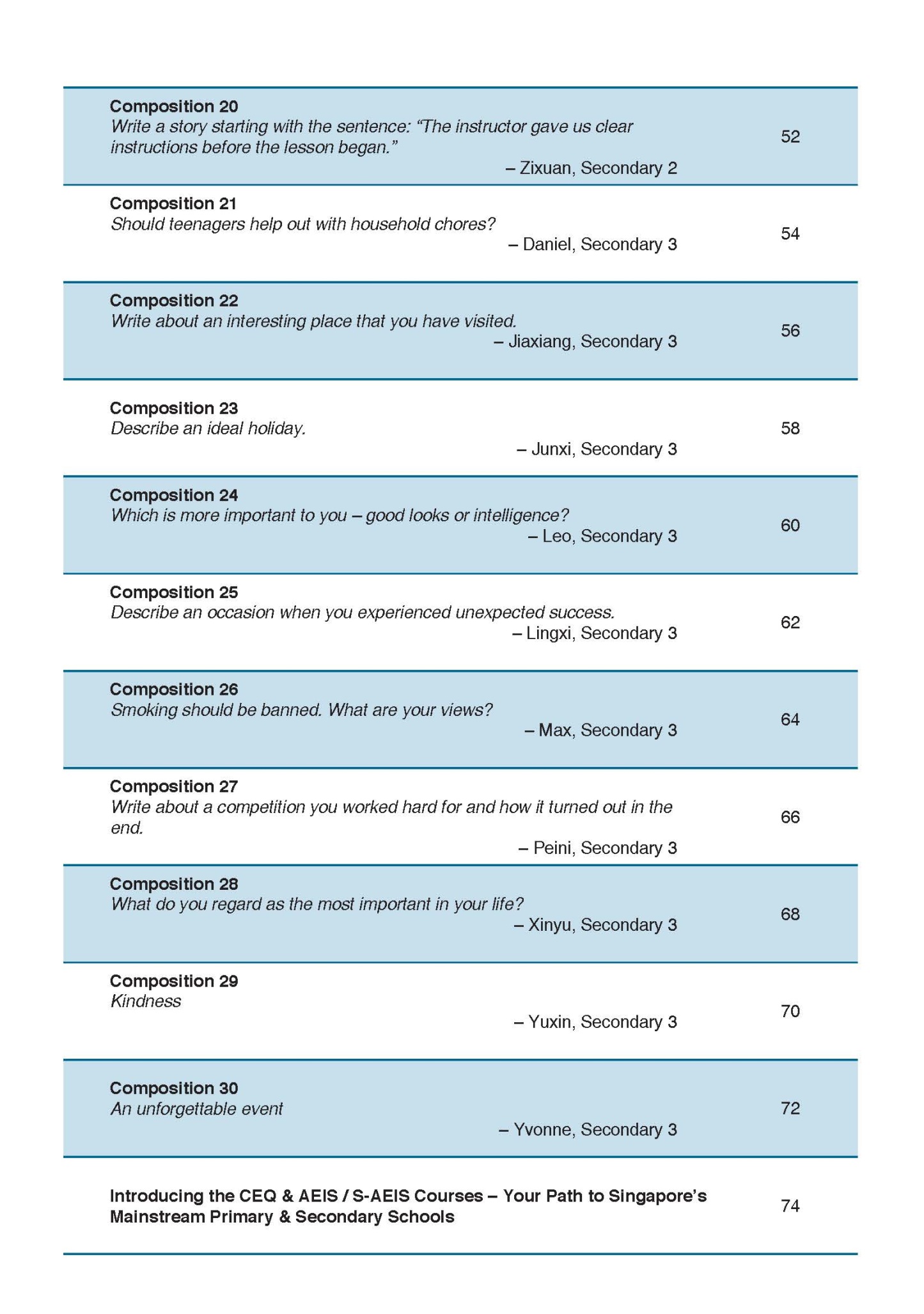 AEIS WRITING – How to Score Well in AEIS Writing Test