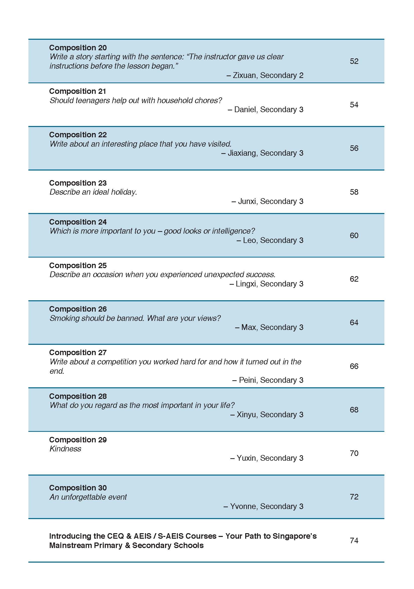 AEIS WRITING – How to Score Well in AEIS Writing Test