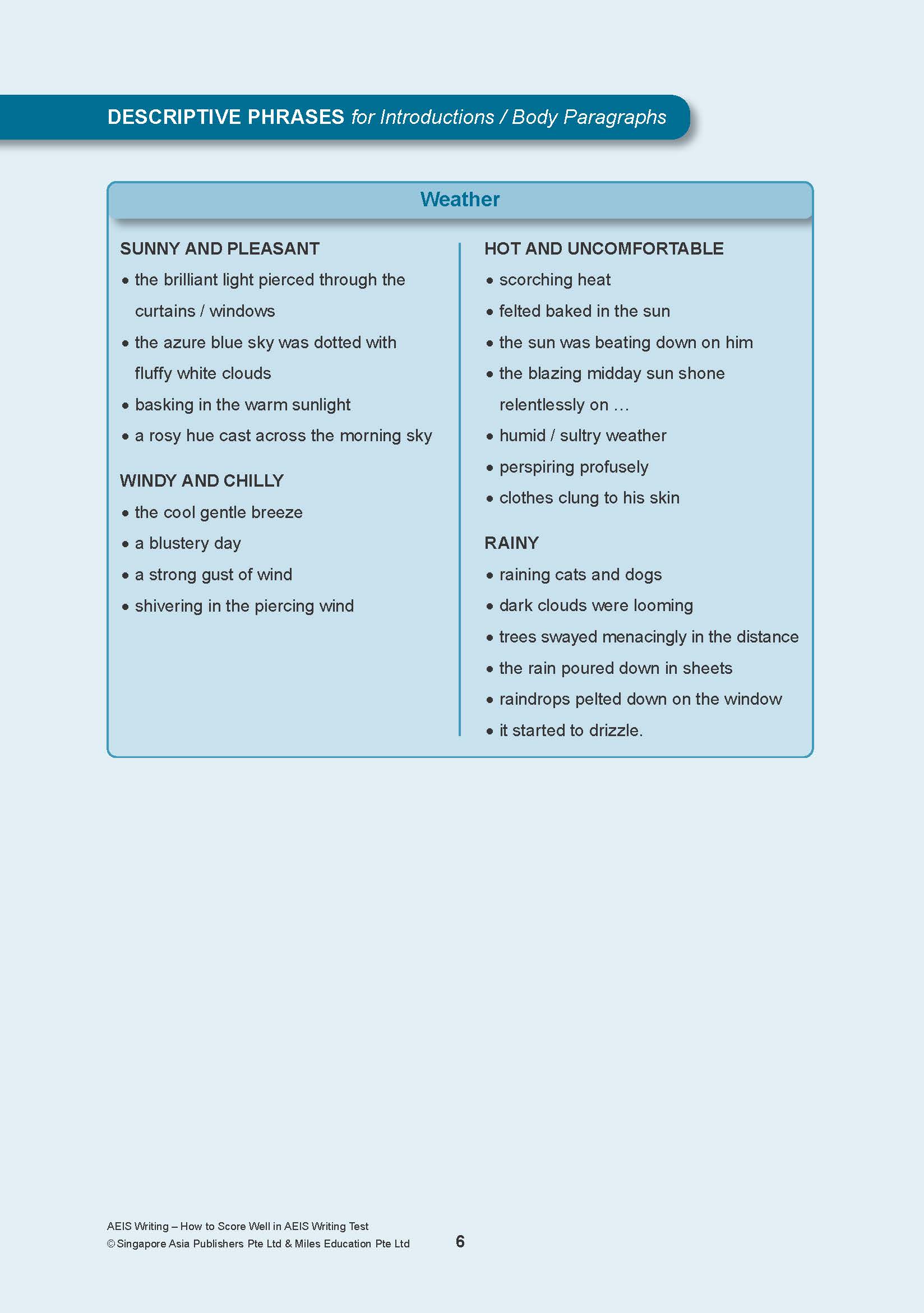 AEIS WRITING – How to Score Well in AEIS Writing Test