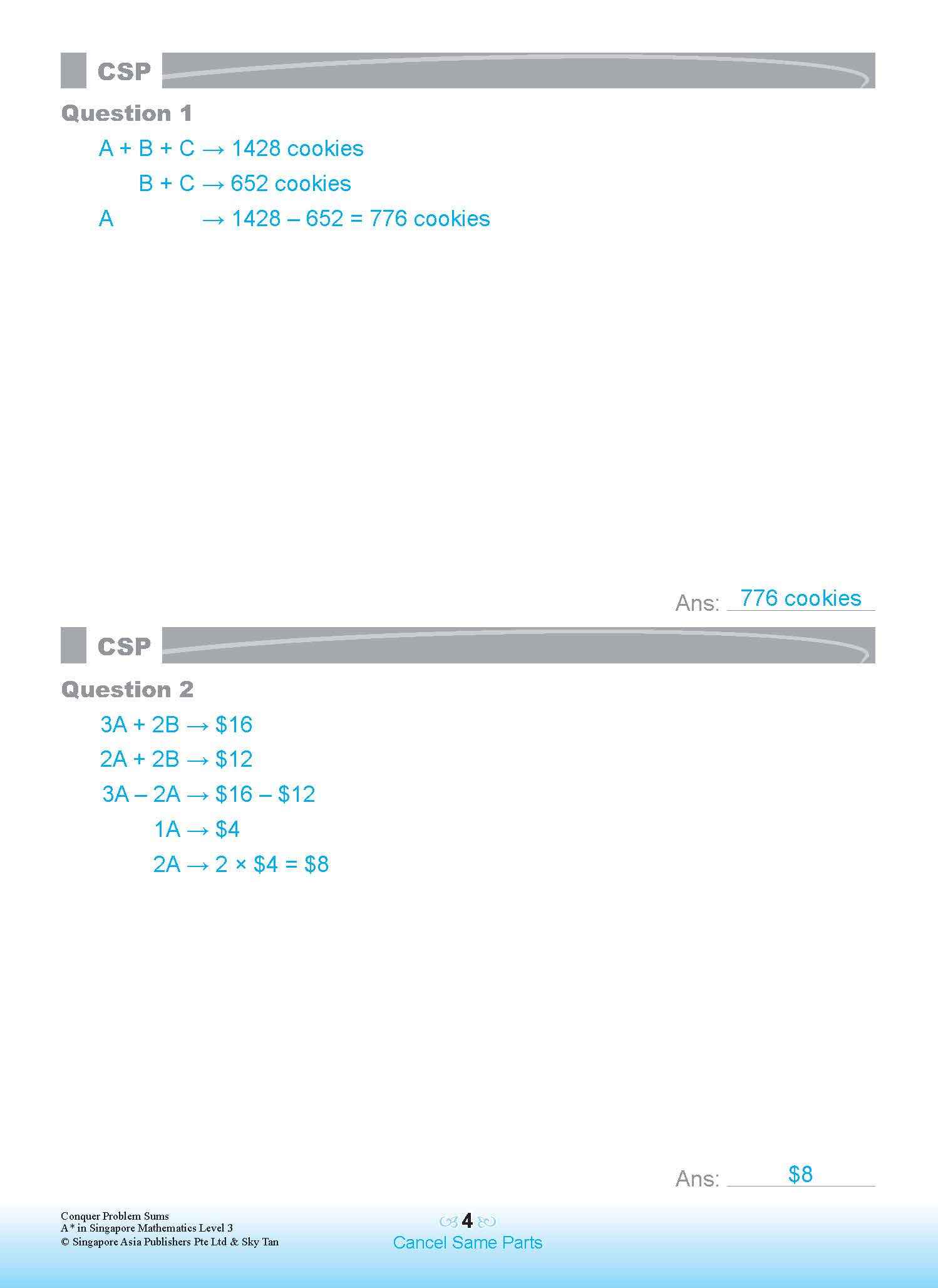 Conquer PROBLEM SUMS A* IN SINGAPORE MATHEMATICS LEVEL 3