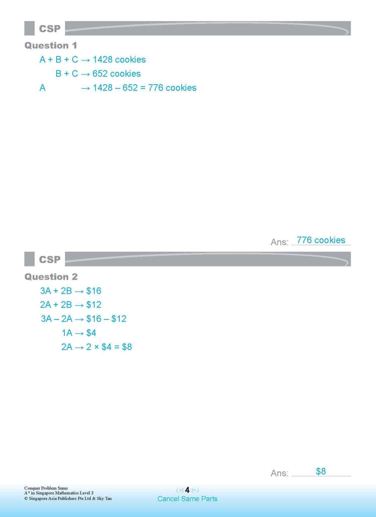 Conquer PROBLEM SUMS A* IN SINGAPORE MATHEMATICS LEVEL 3