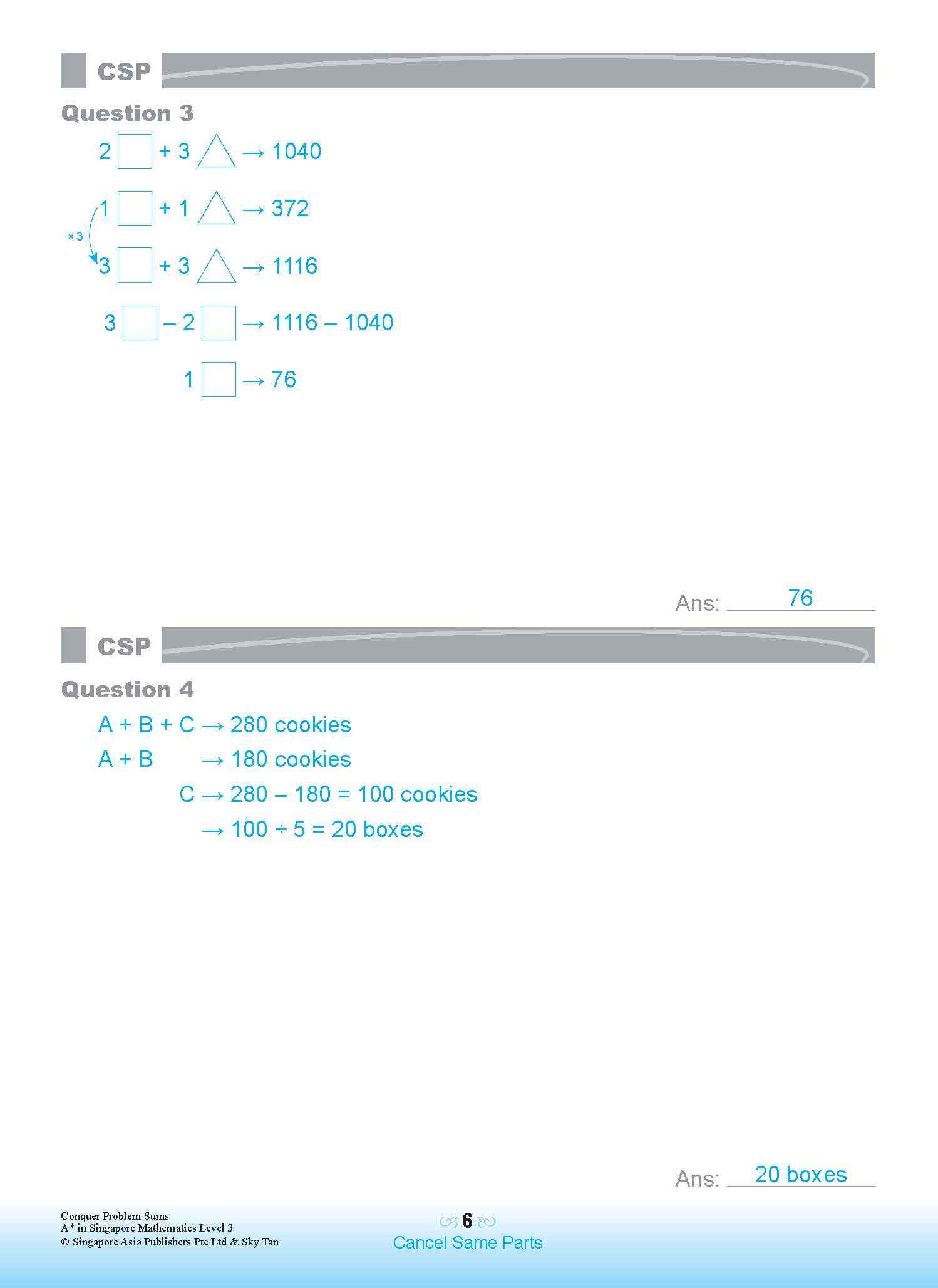 Conquer PROBLEM SUMS A* IN SINGAPORE MATHEMATICS LEVEL 3