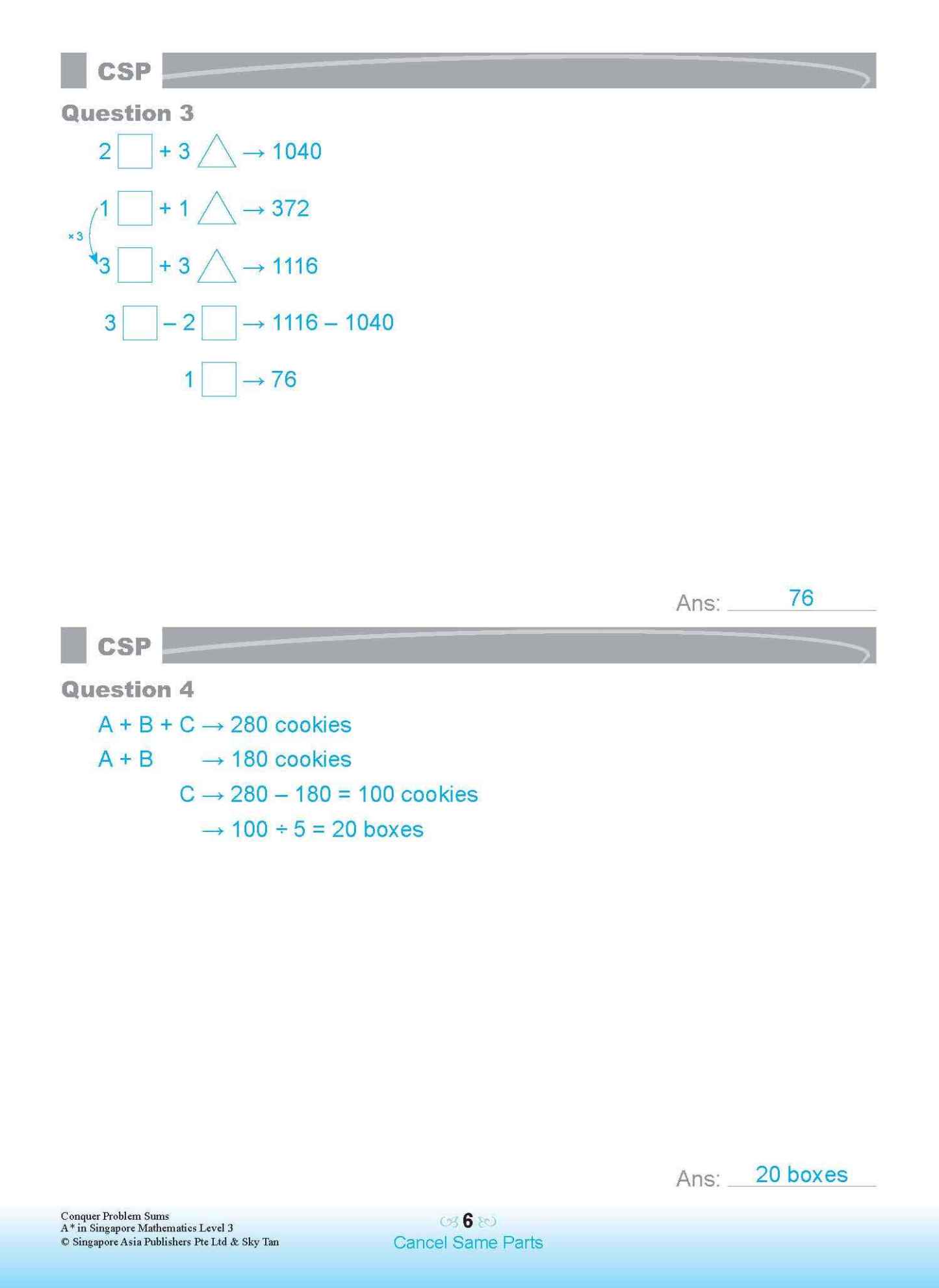 Conquer PROBLEM SUMS A* IN SINGAPORE MATHEMATICS LEVEL 3