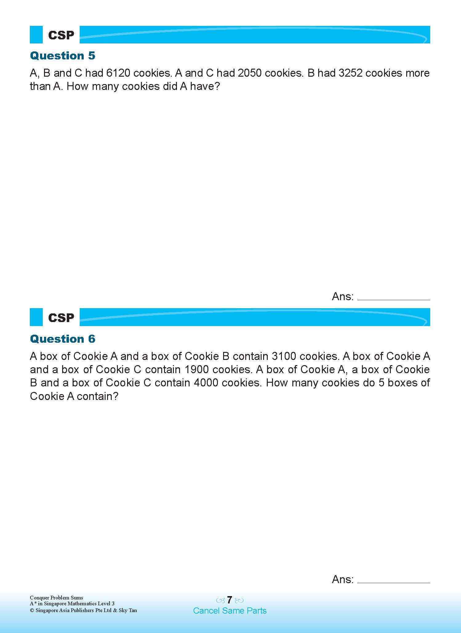 Conquer PROBLEM SUMS A* IN SINGAPORE MATHEMATICS LEVEL 3