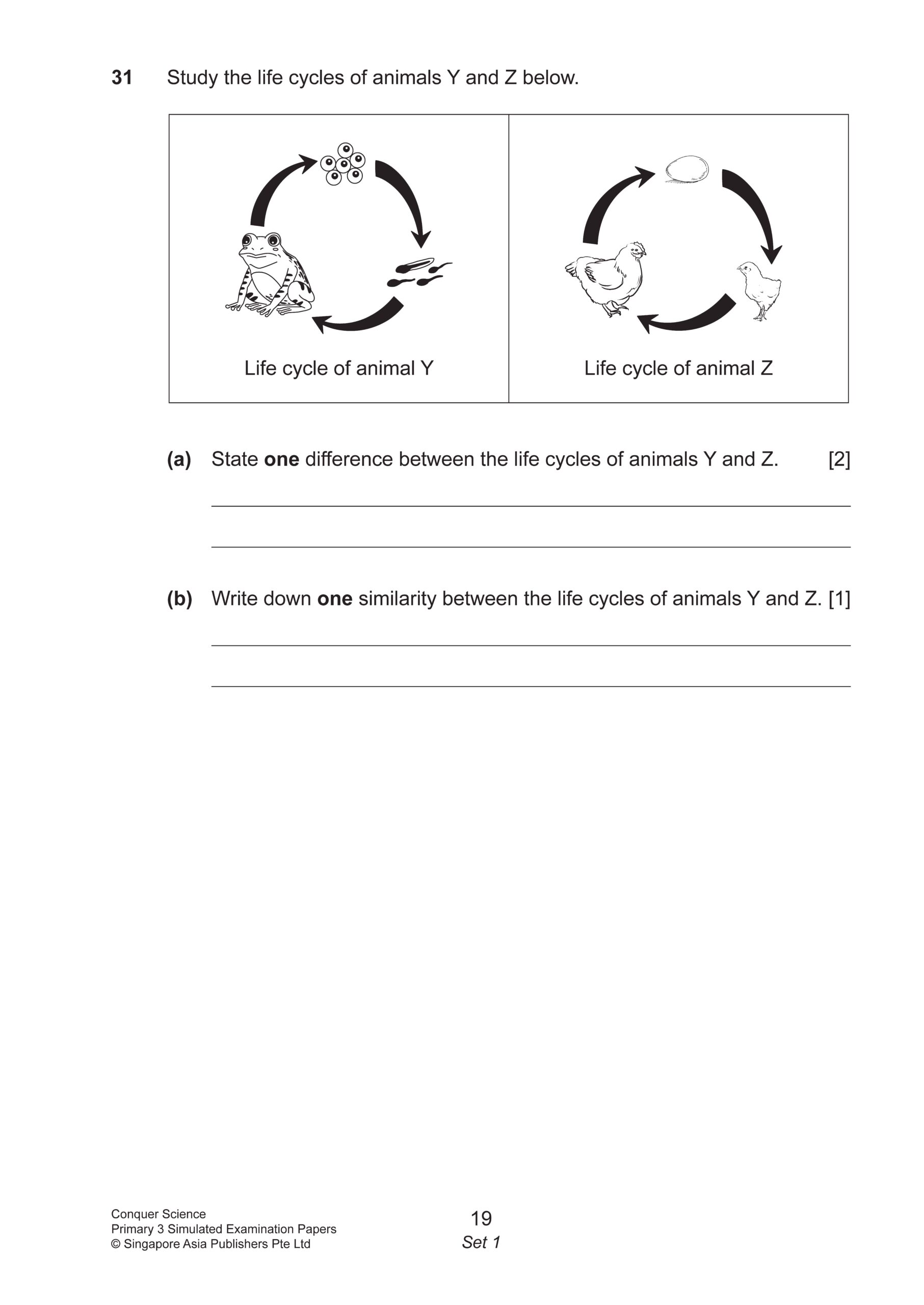 Conquer Science Primary 3 Simulated Examination Papers
