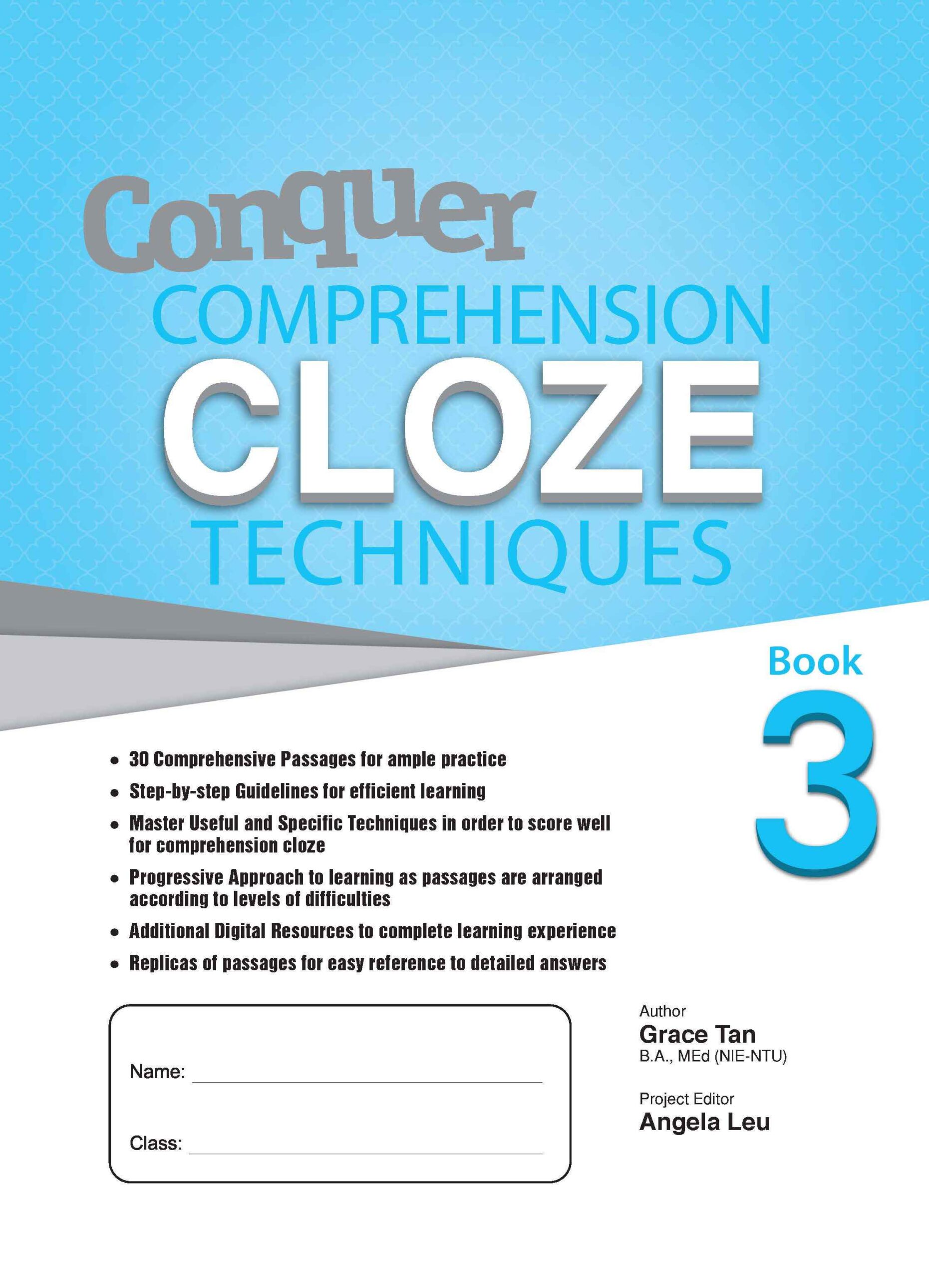 Conquer COMPREHENSION CLOZE TECHNIQUES Book 3