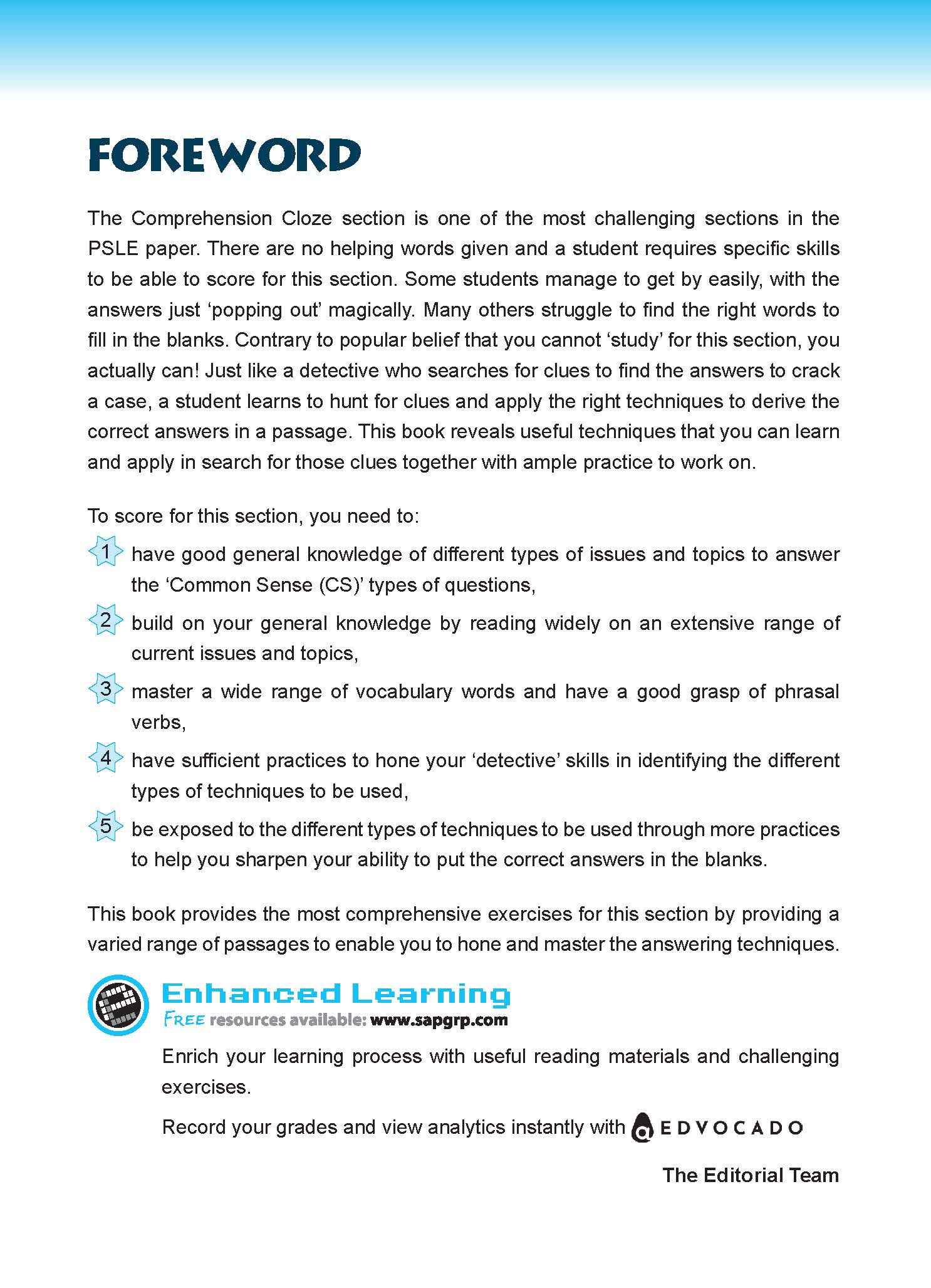 Conquer COMPREHENSION CLOZE TECHNIQUES Book 3