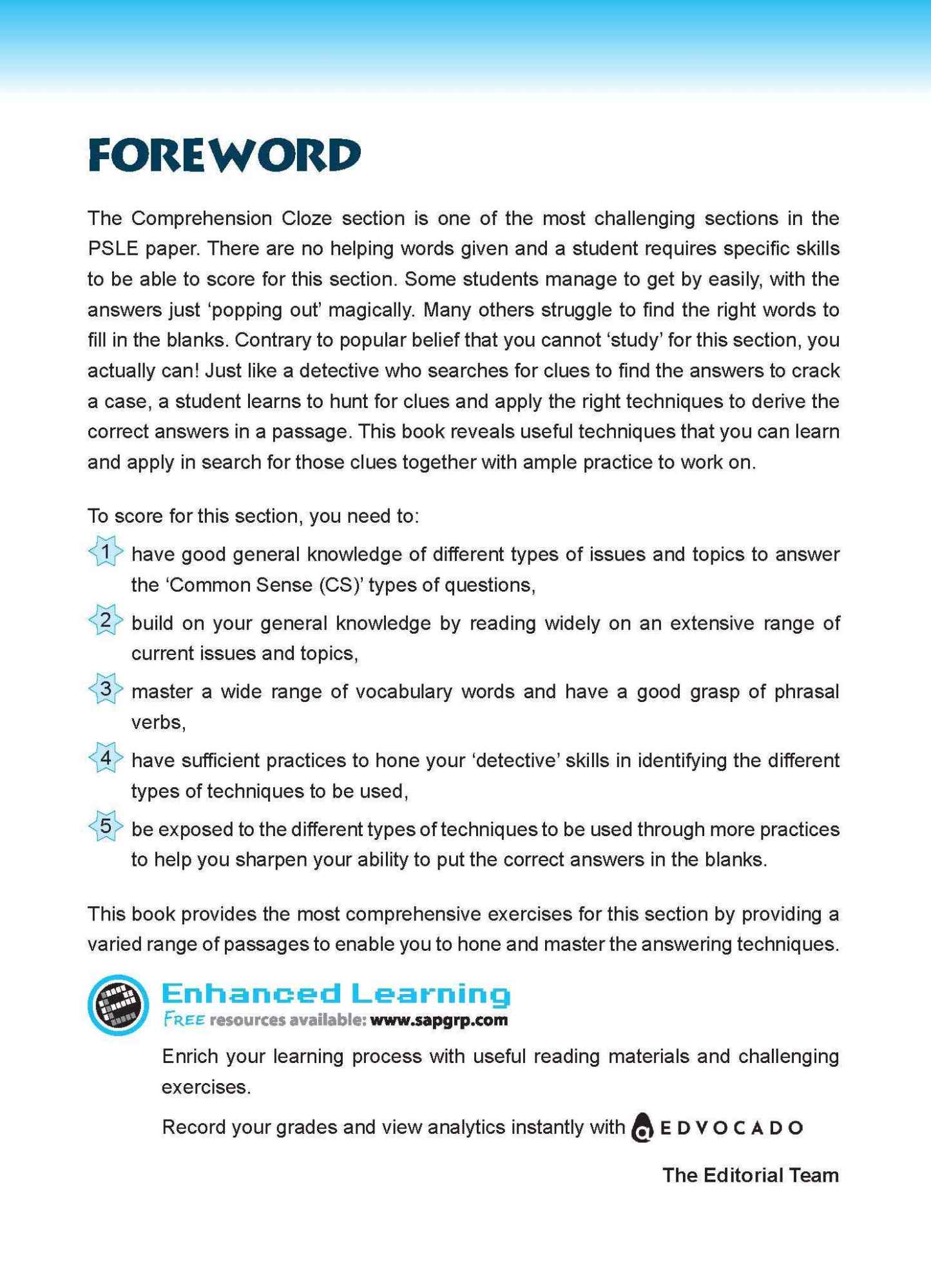 Conquer COMPREHENSION CLOZE TECHNIQUES Book 3