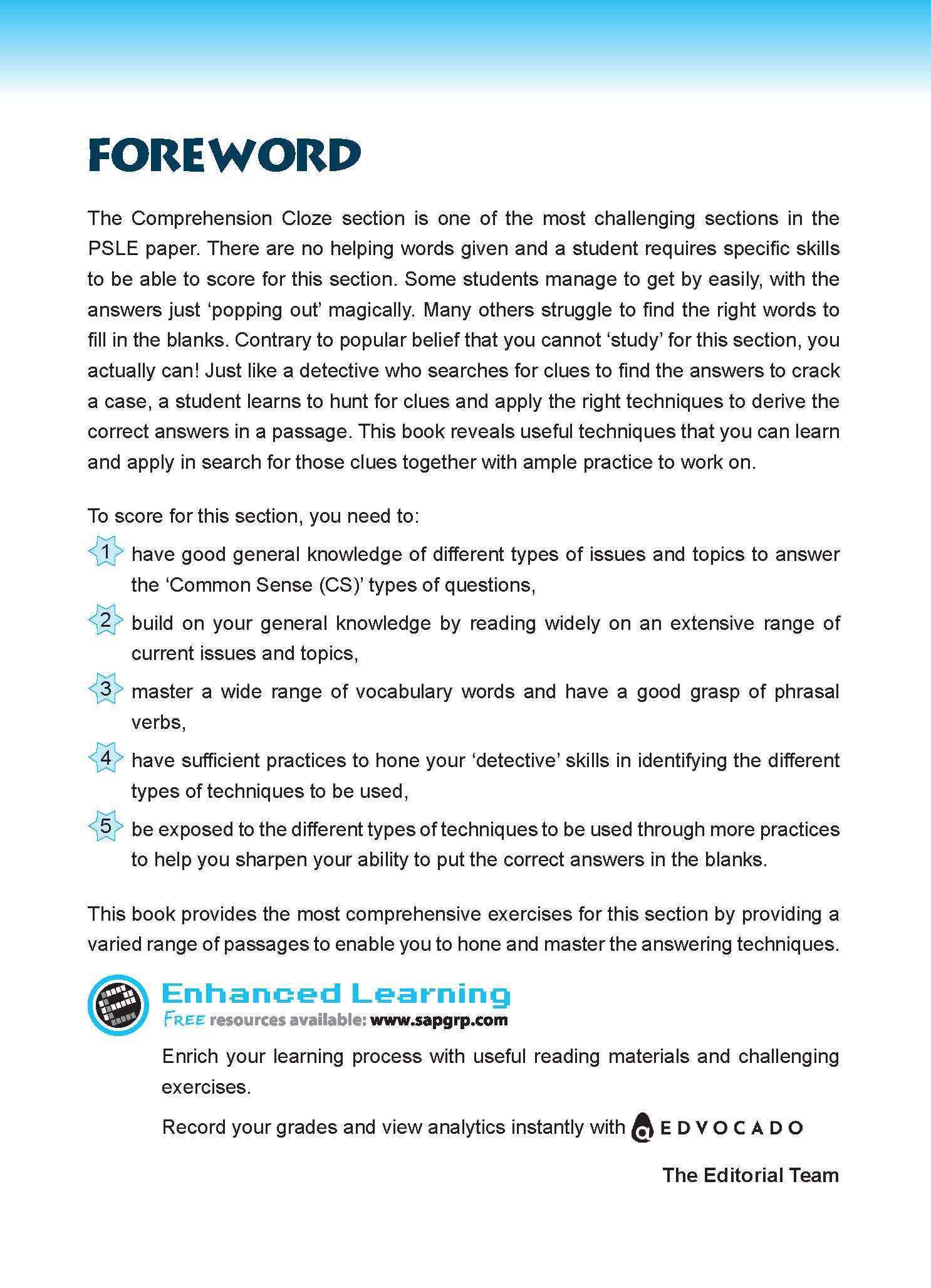 Conquer COMPREHENSION CLOZE TECHNIQUES Book 3