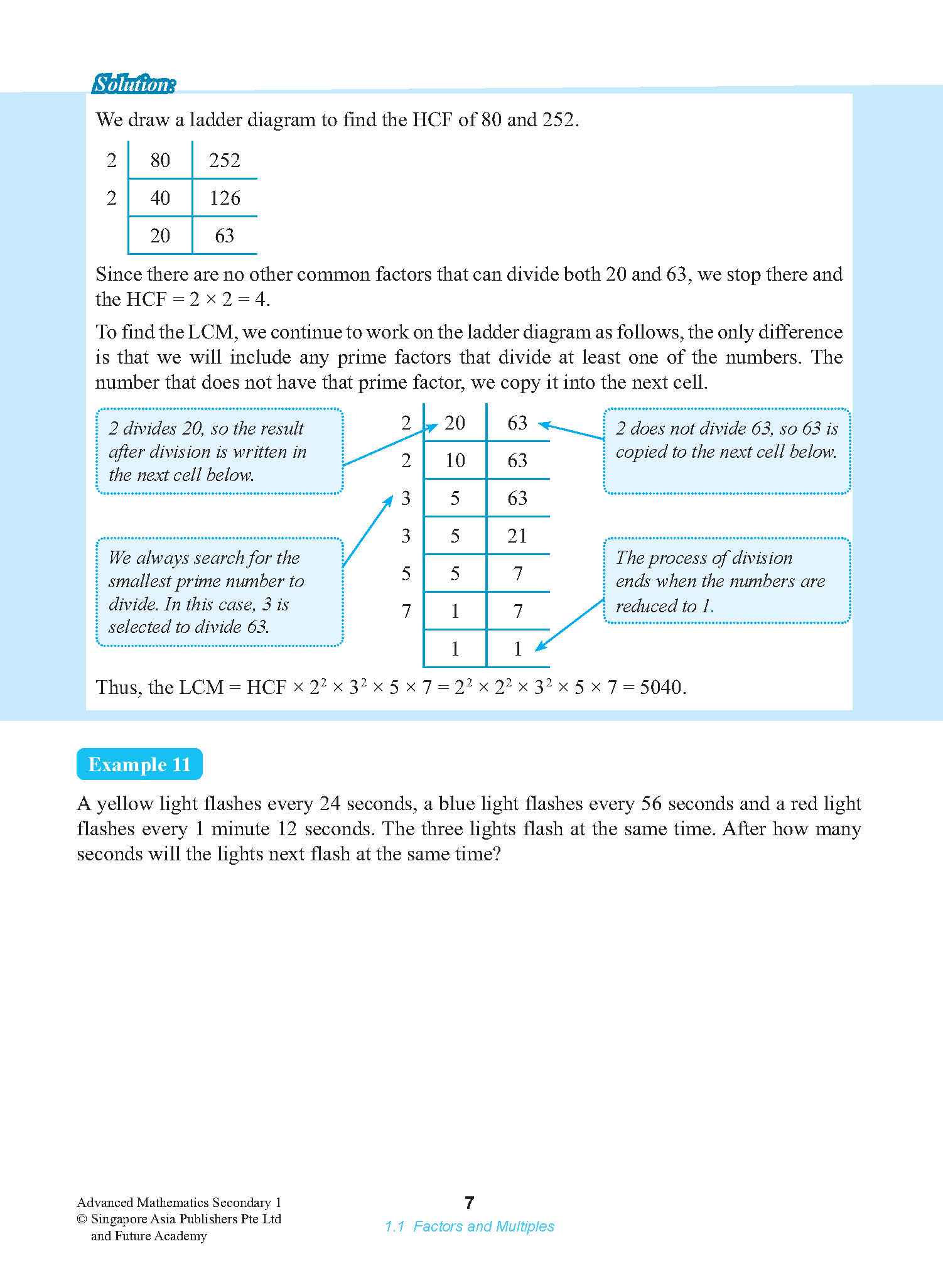 ADVANCED MATHEMATICS FOR G3 AND IP STUDENTS SECONDARY 1