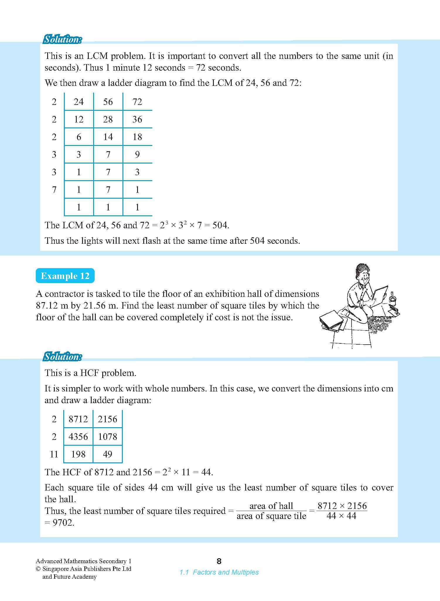 ADVANCED MATHEMATICS FOR G3 AND IP STUDENTS SECONDARY 1