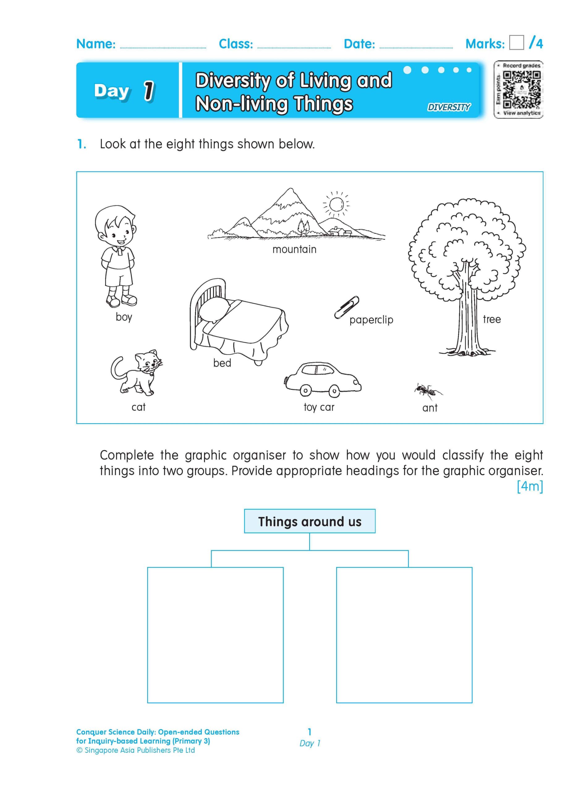 Conquer Science Daily Open-ended Questions for Inquiry-based Learning Primary 3