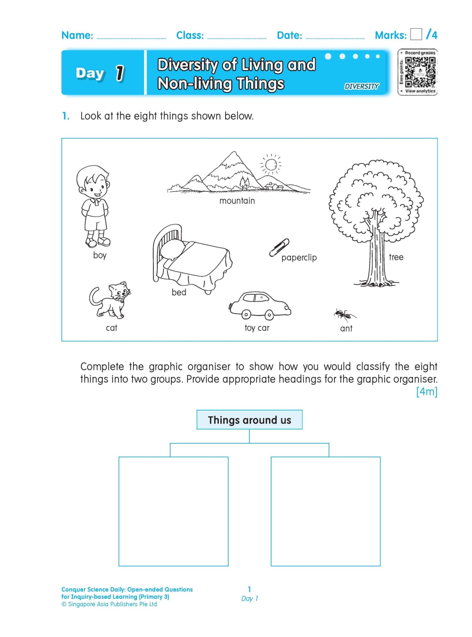 Conquer Science Daily Open-ended Questions for Inquiry-based Learning Primary 3