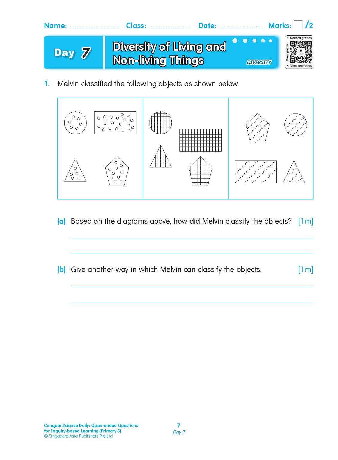 Conquer Science Daily Open-ended Questions for Inquiry-based Learning Primary 3