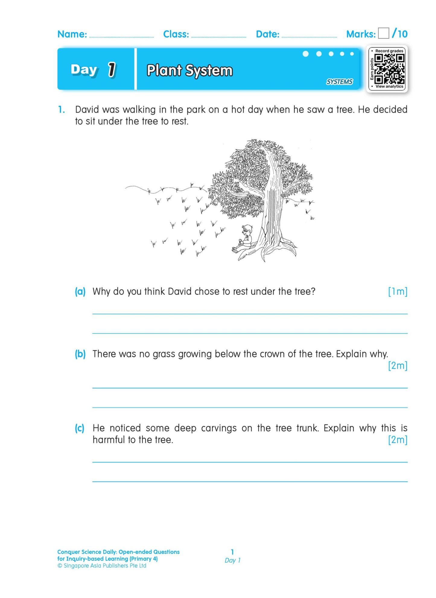 Conquer Science Daily Open-ended Questions for Inquiry-based Learning Primary 4