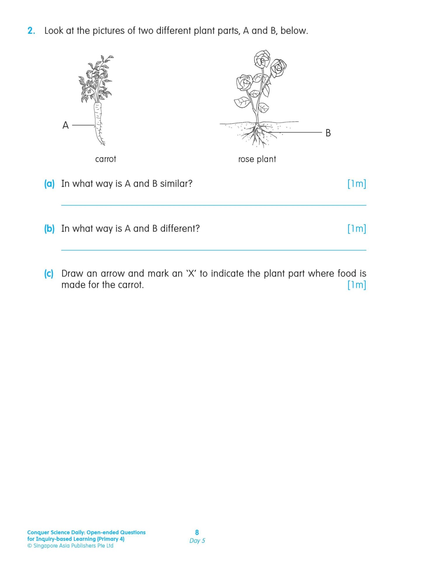 Conquer Science Daily Open-ended Questions for Inquiry-based Learning Primary 4