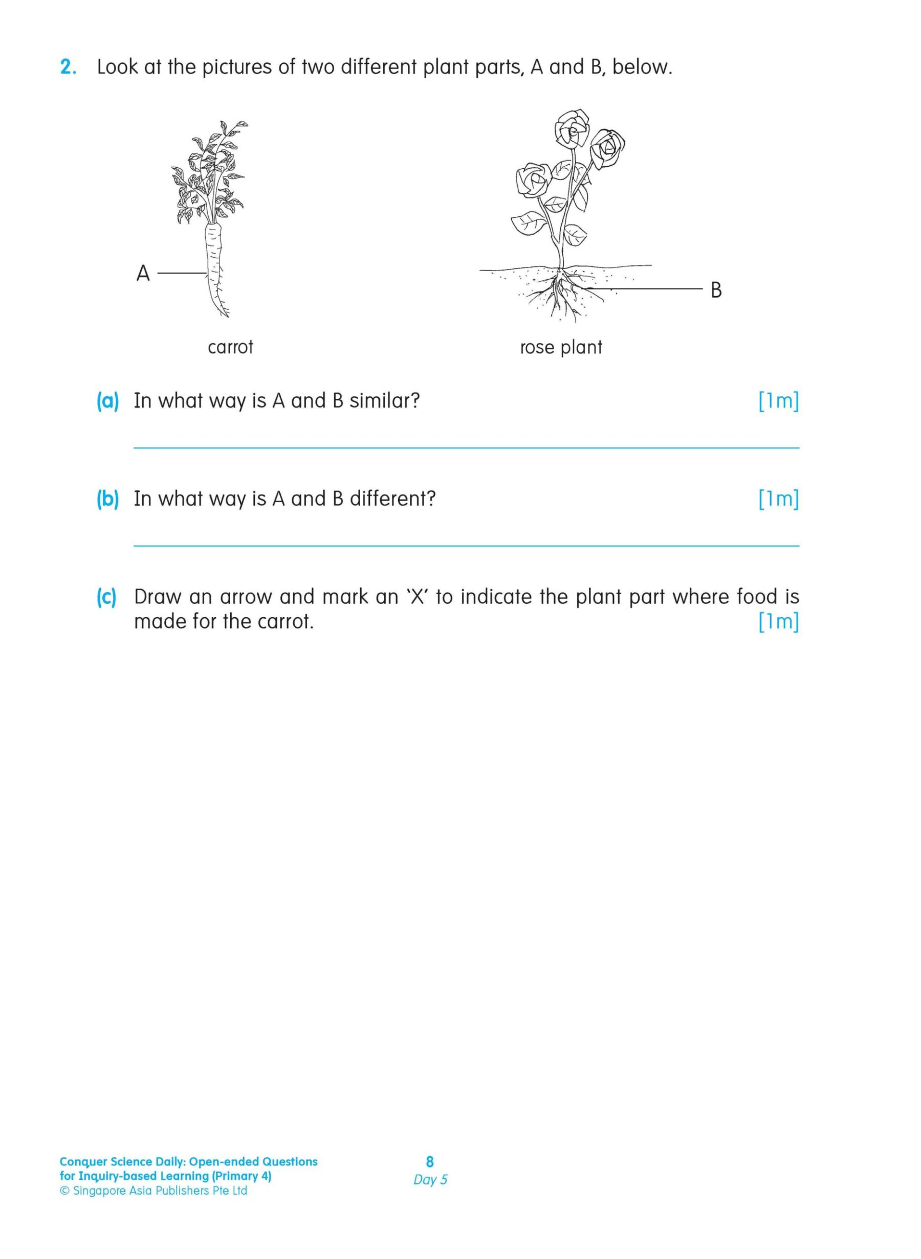 Conquer Science Daily Open-ended Questions for Inquiry-based Learning Primary 4