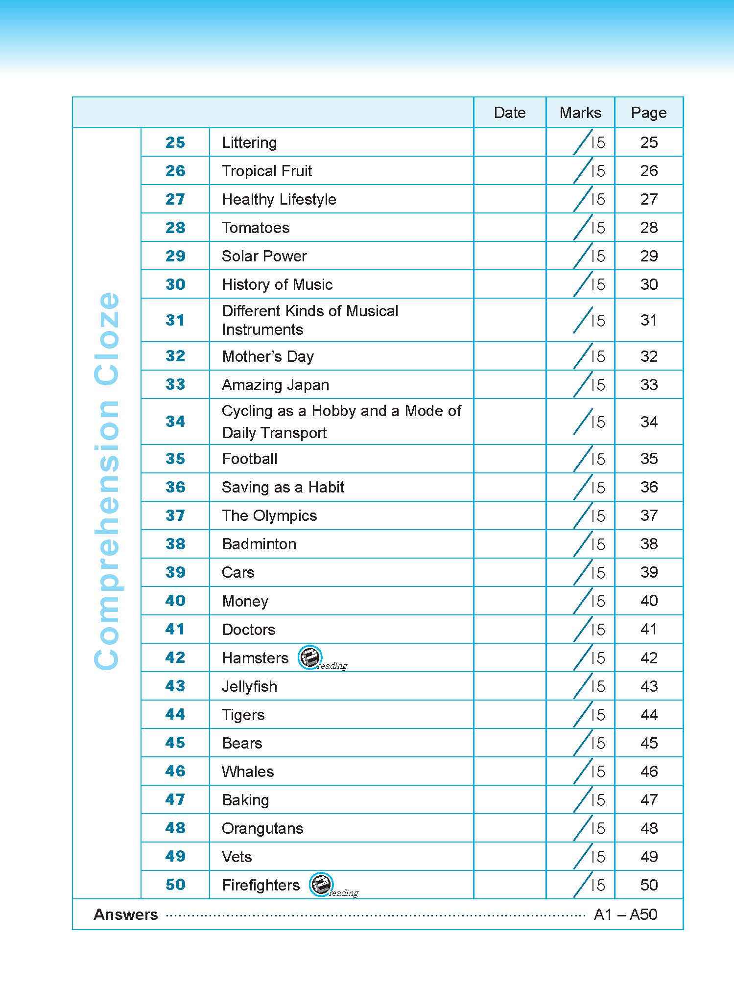 Conquer COMPREHENSION CLOZE TECHNIQUES Book 5