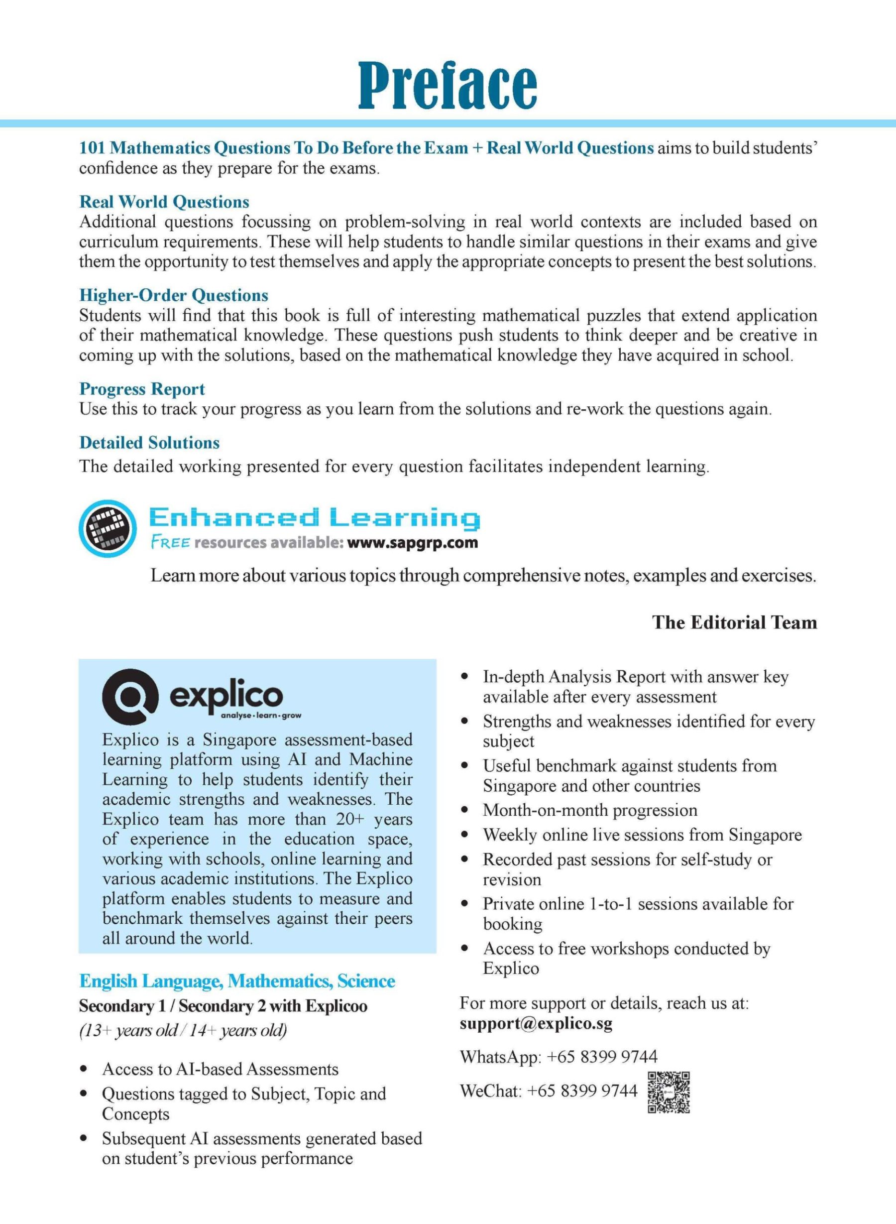 101 Mathematics Questions To Do Before The Exam + Real World Questions Secondary 1