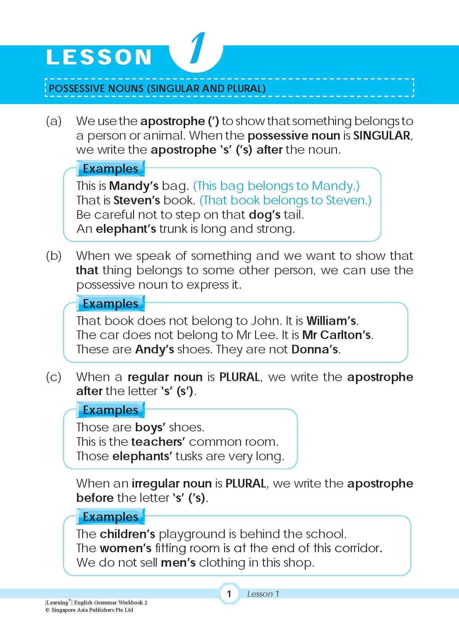 LEARNING+ ENGLISH GRAMMAR Workbook 2