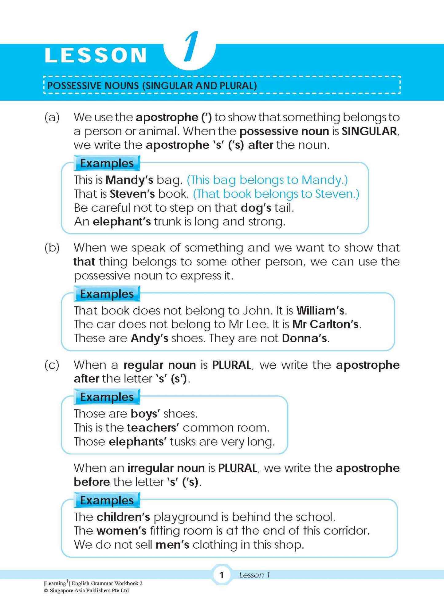 LEARNING+ ENGLISH GRAMMAR Workbook 2