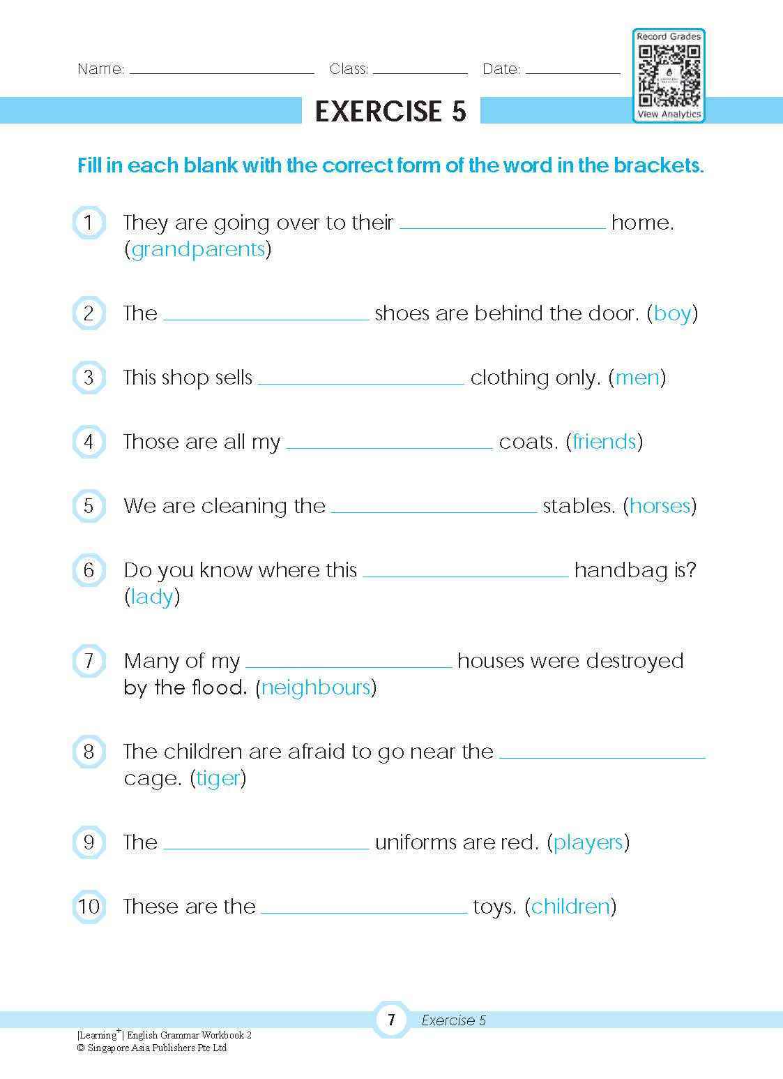 LEARNING+ ENGLISH GRAMMAR Workbook 2