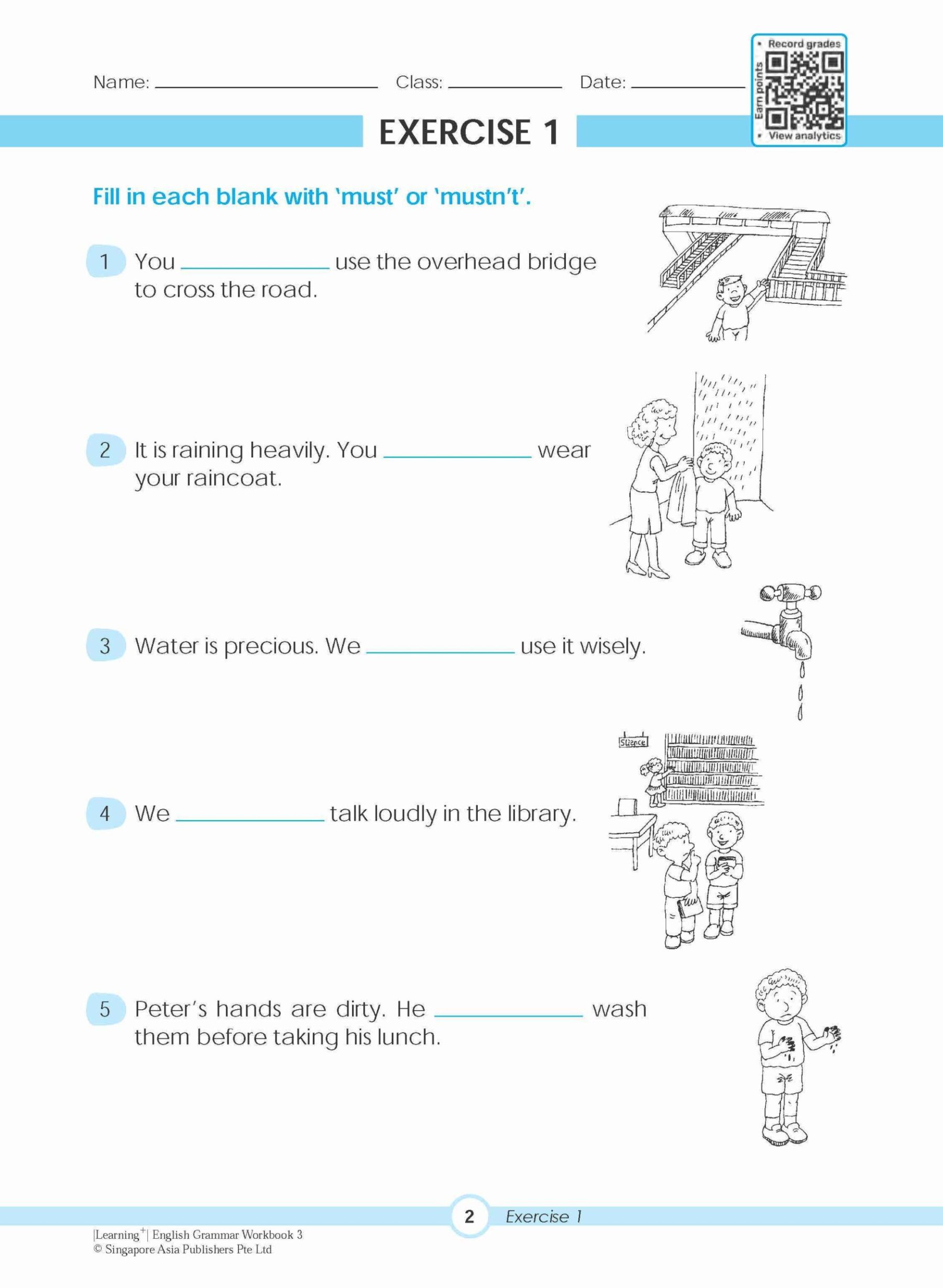 LEARNING+ ENGLISH GRAMMAR Workbook 3