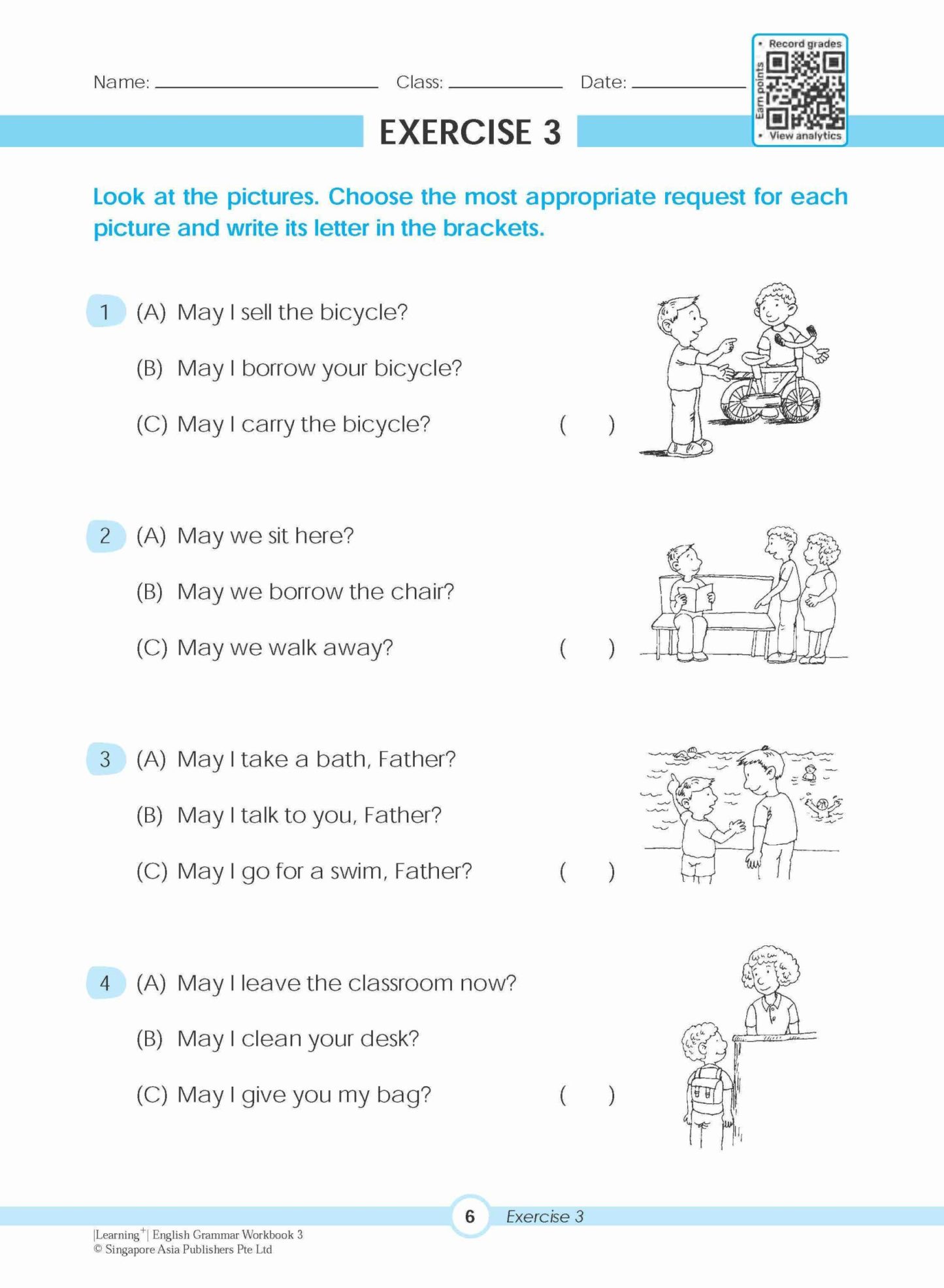 LEARNING+ ENGLISH GRAMMAR Workbook 3