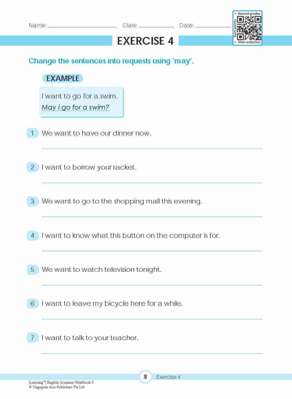 LEARNING+ ENGLISH GRAMMAR Workbook 3