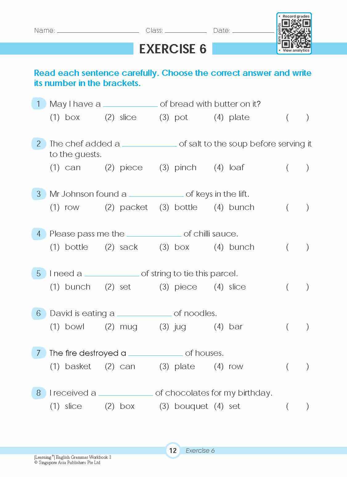 LEARNING+ ENGLISH GRAMMAR Workbook 3
