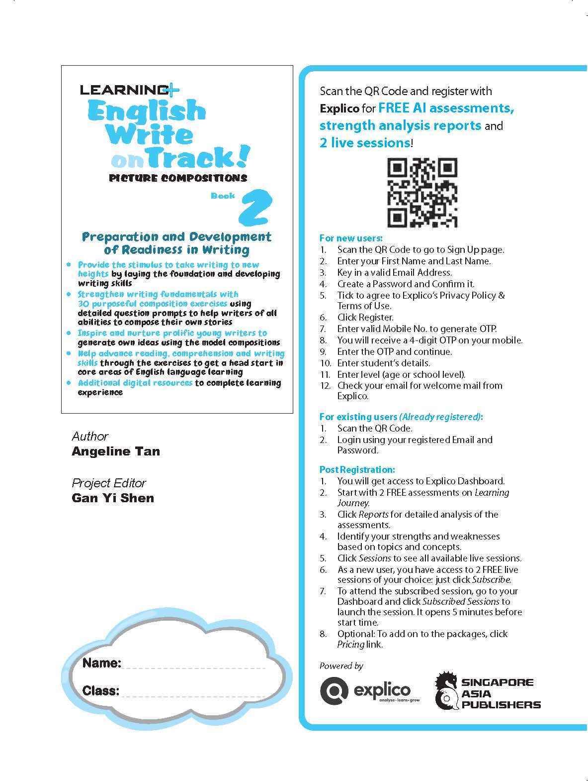 LEARNING+ English Write on Track! PICTURE COMPOSITIONS Book 2