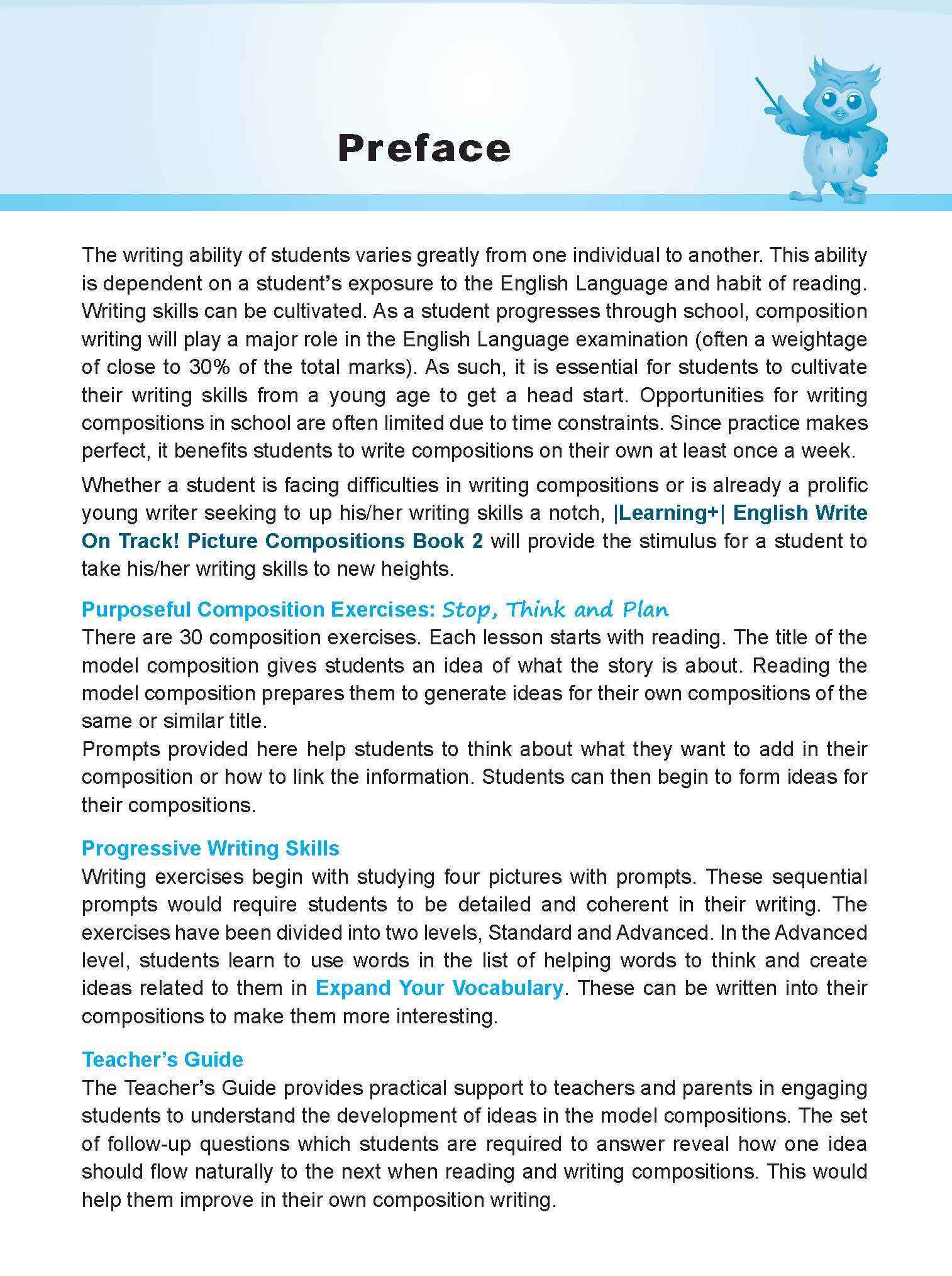 LEARNING+ English Write on Track! PICTURE COMPOSITIONS Book 2