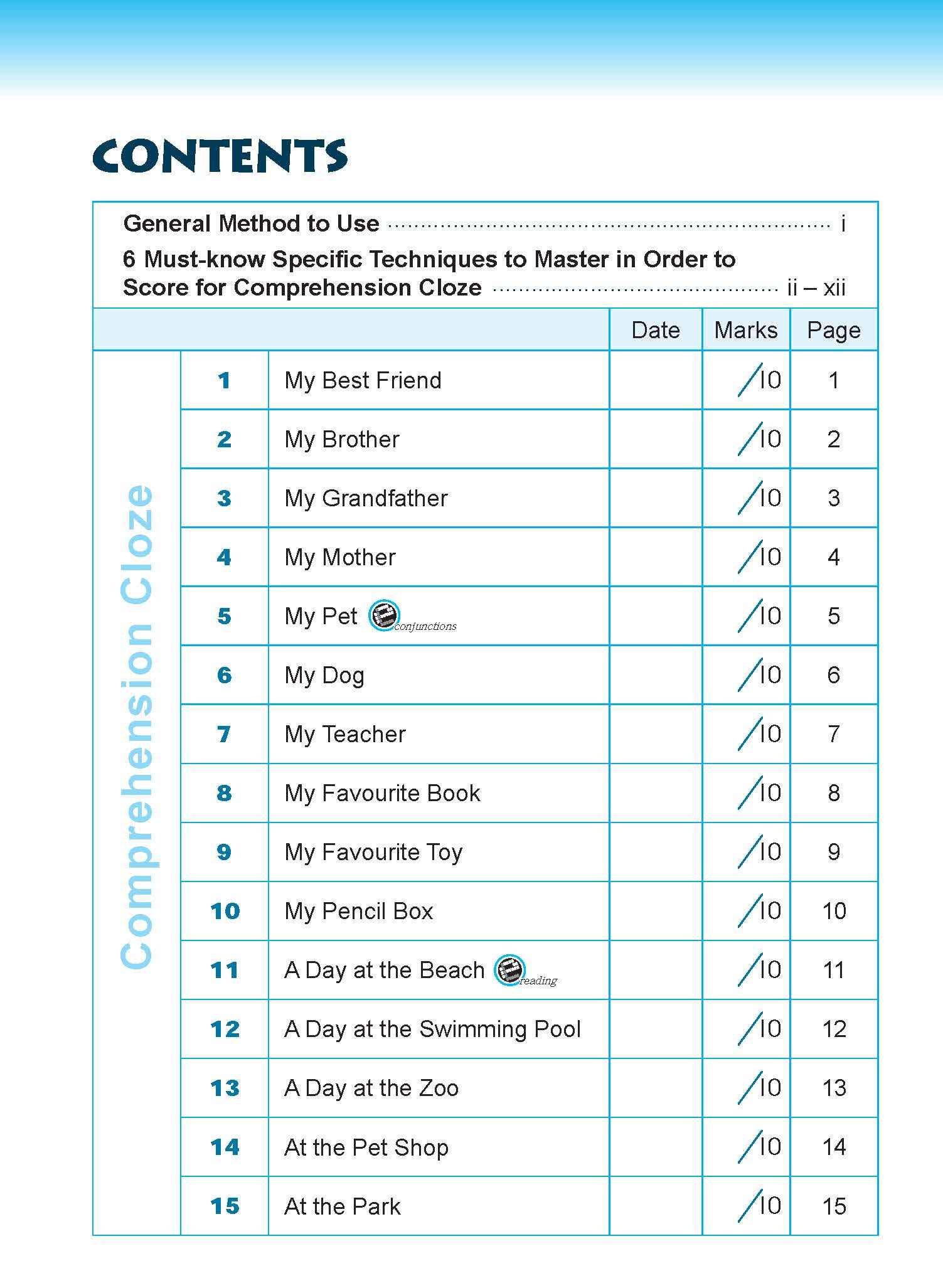 Conquer COMPREHENSION CLOZE TECHNIQUES Book 2