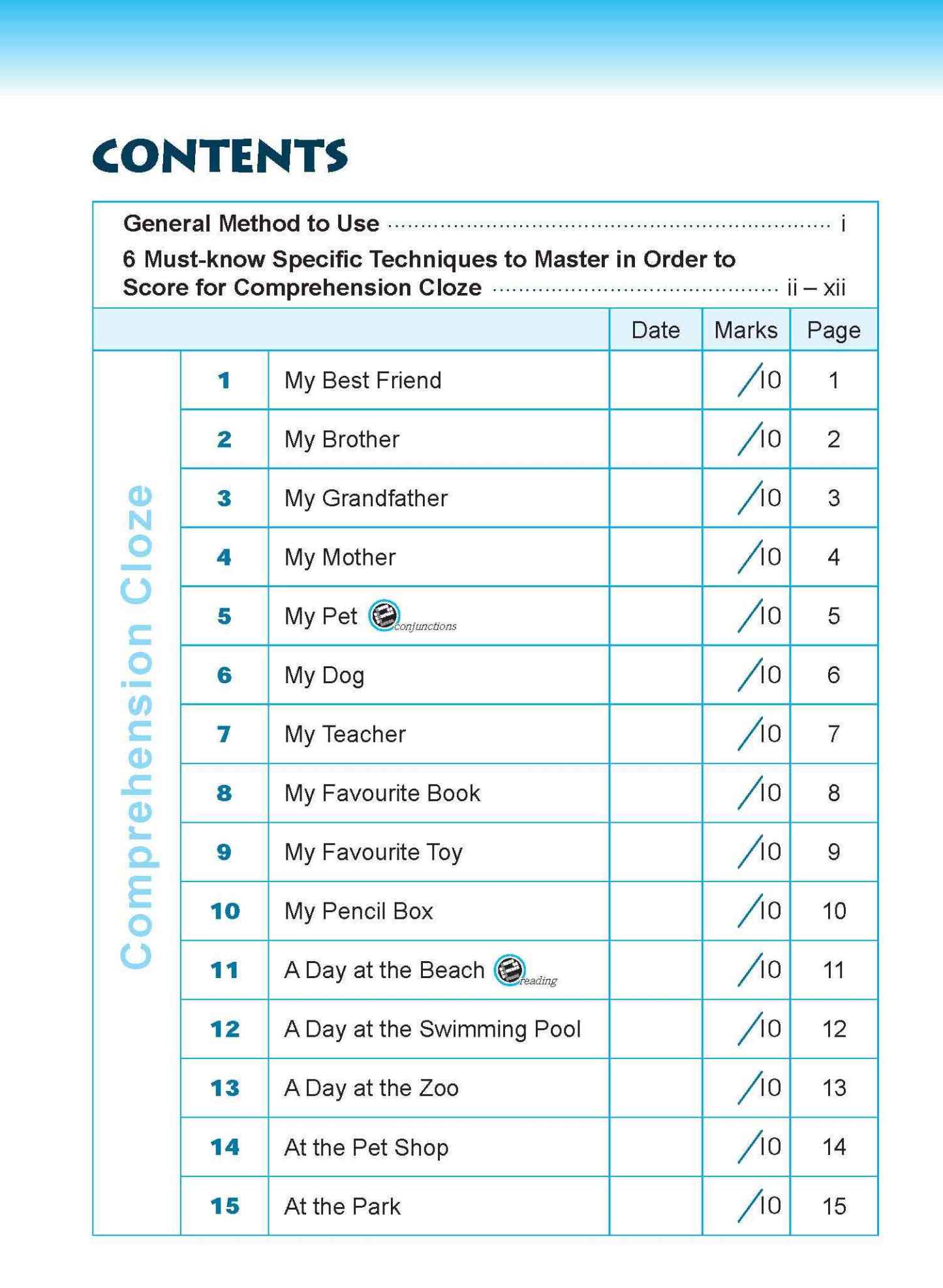 Conquer COMPREHENSION CLOZE TECHNIQUES Book 2
