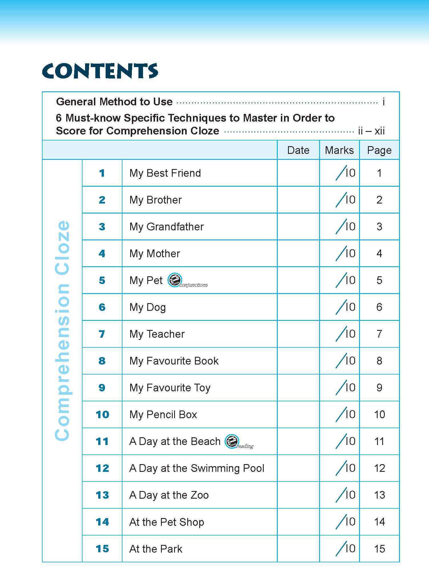 Conquer COMPREHENSION CLOZE TECHNIQUES Book 2