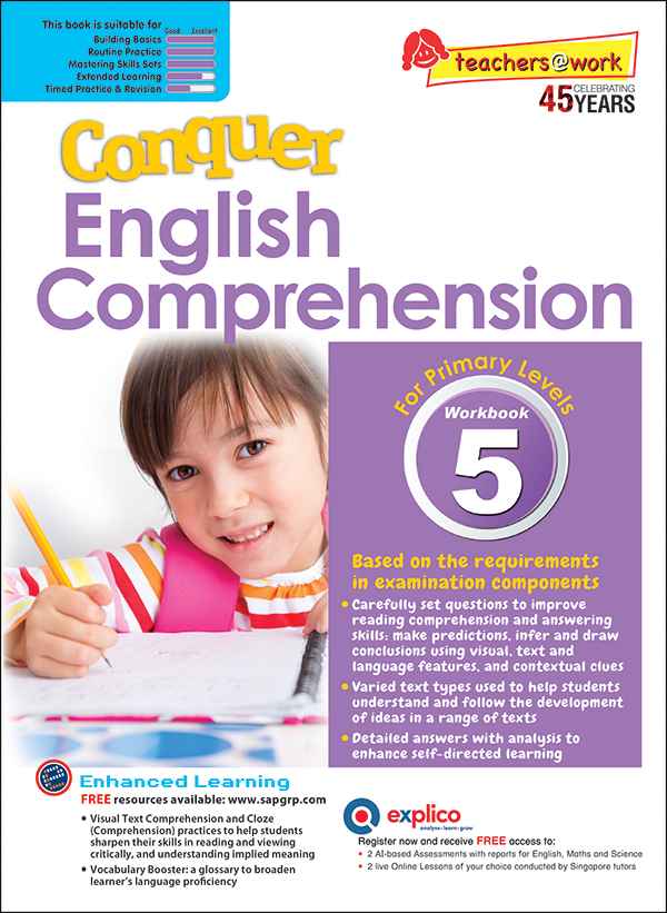 Conquer English Comprehension Workbook 5