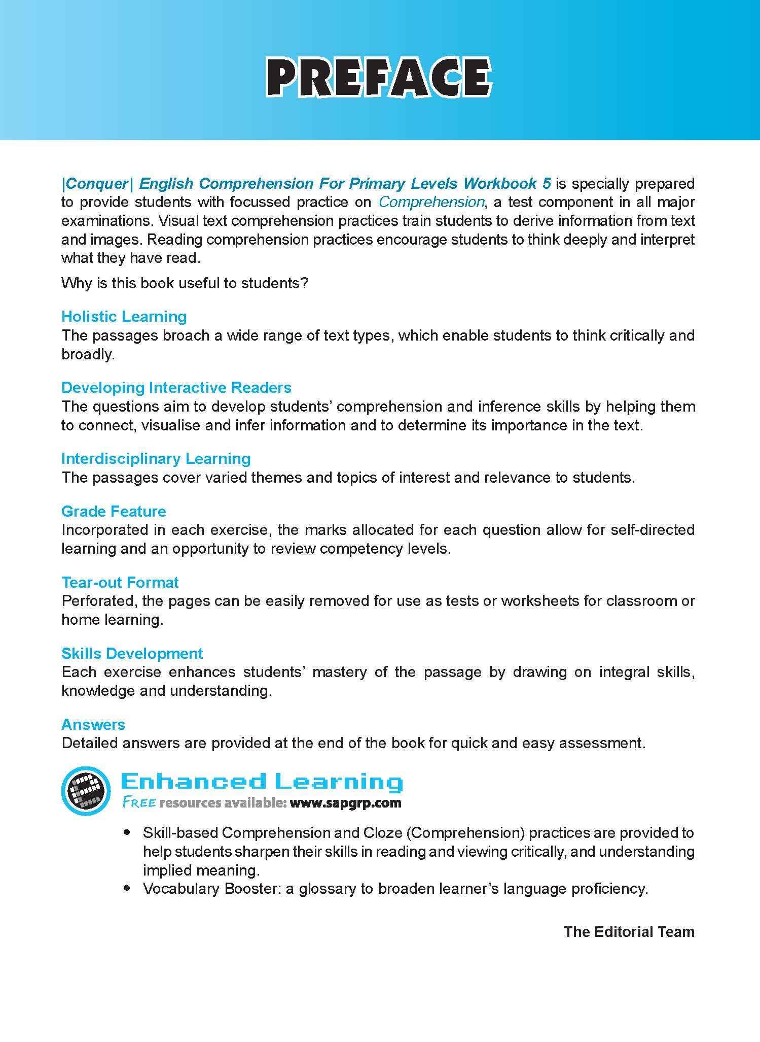 Conquer English Comprehension Workbook 5