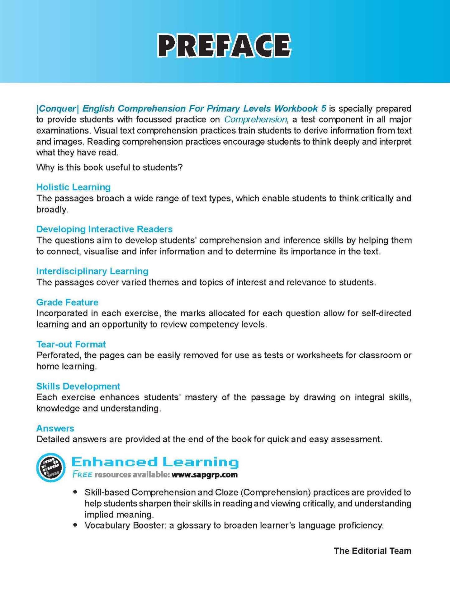 Conquer English Comprehension Workbook 5