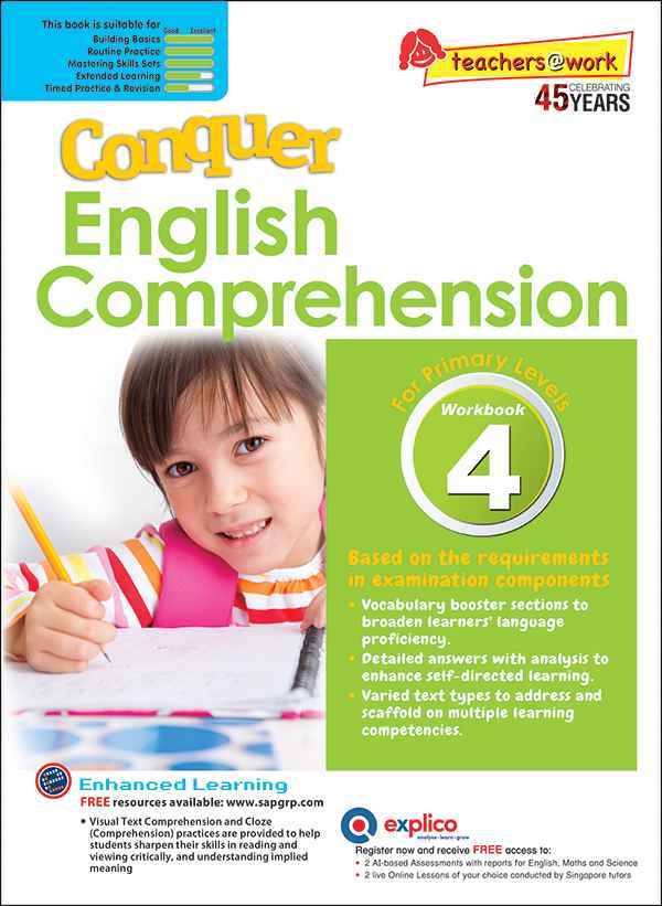 Conquer English Comprehension Workbook 4