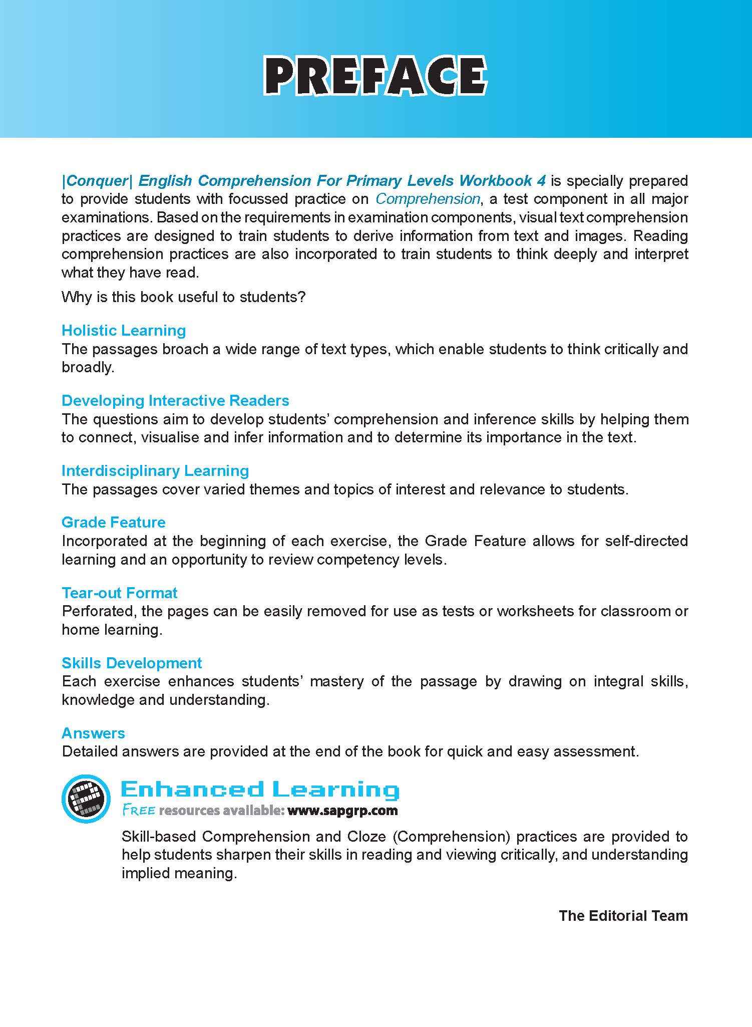 Conquer English Comprehension Workbook 4